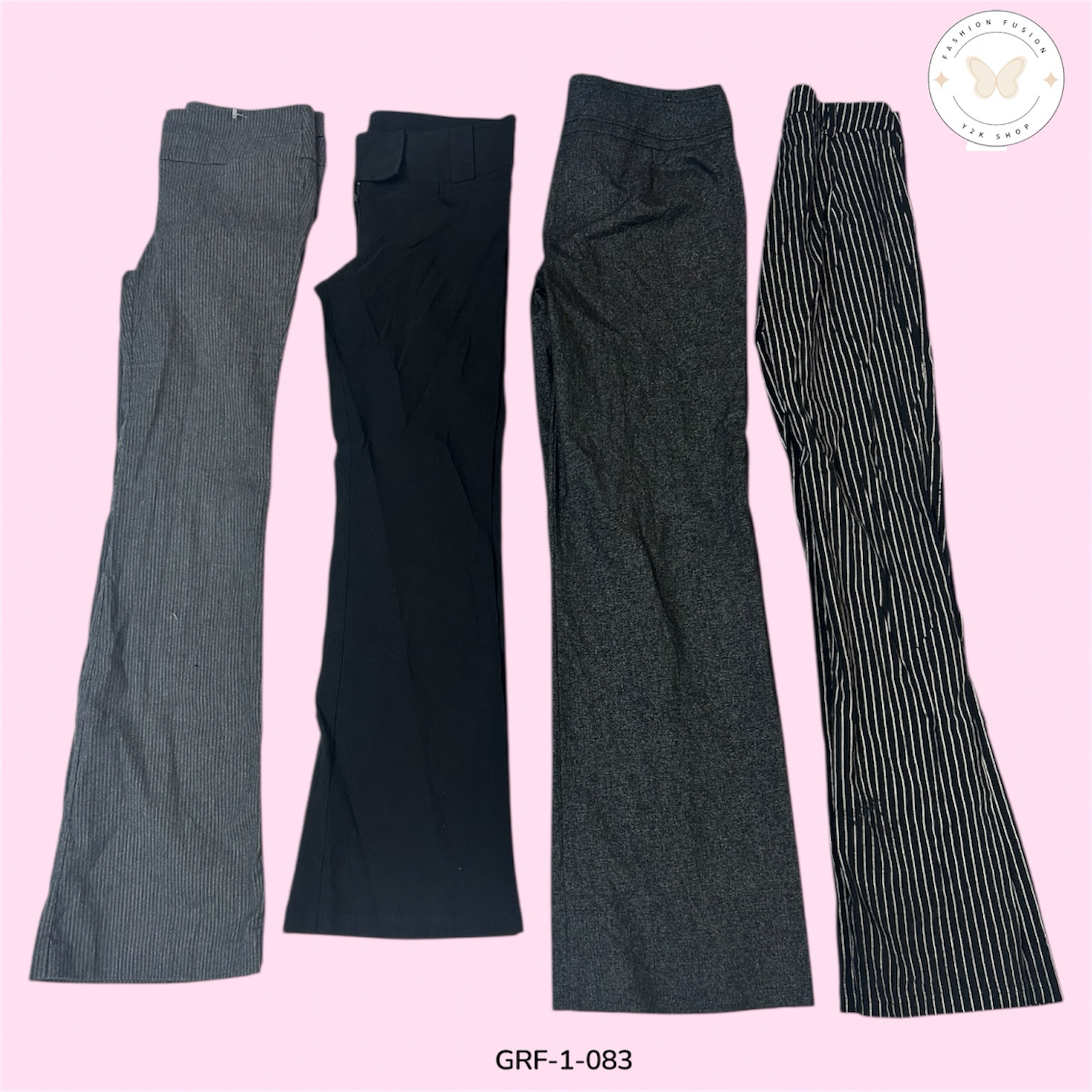 Y2K Poly Pants – Early 2000s Clubwear Street Look (GRF-1-083)