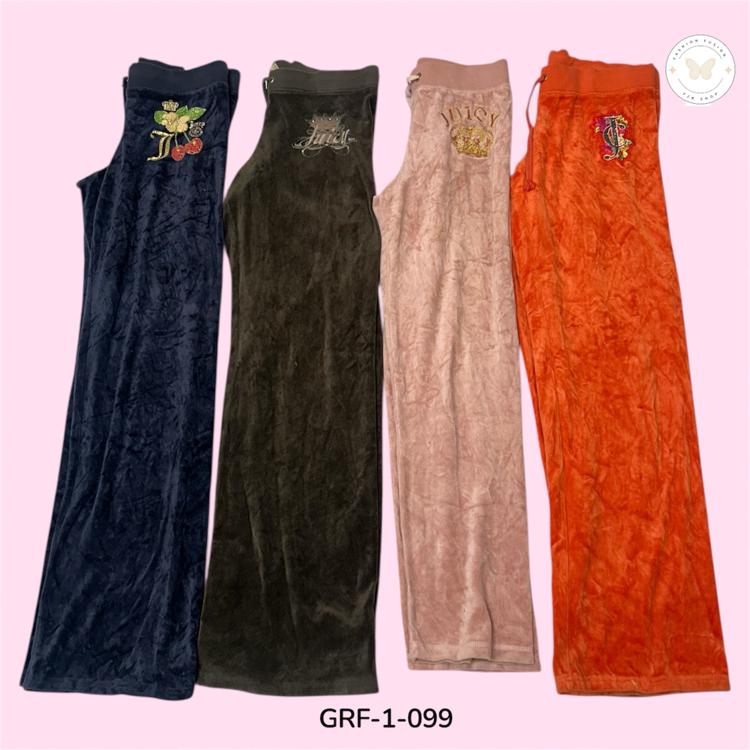 Ensemble de survêtement Retro Juicy Couture – Chic Y2K et streetwear (GRF-1-099)