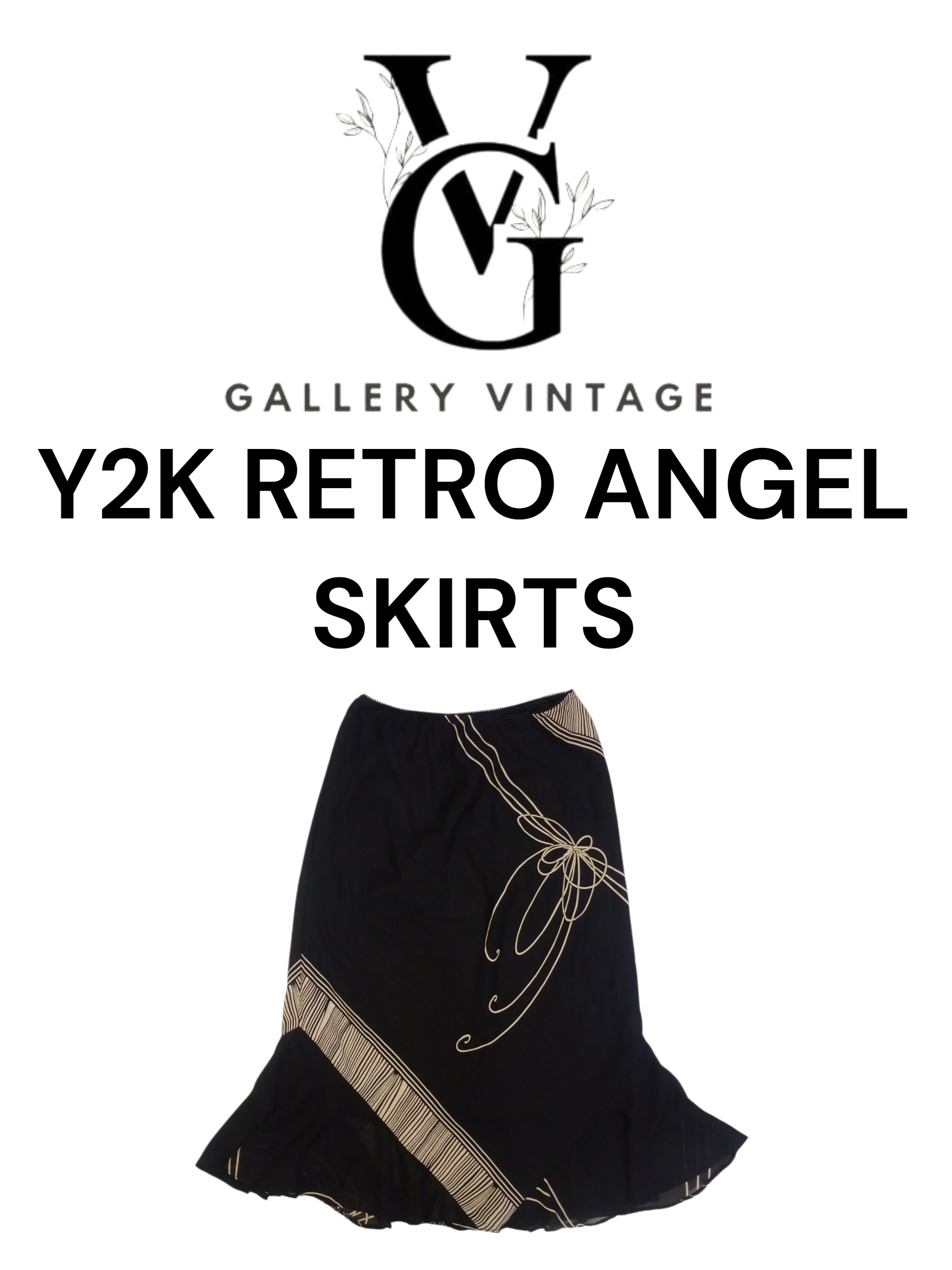 Y2K RETRO ANGEL SKIRTS