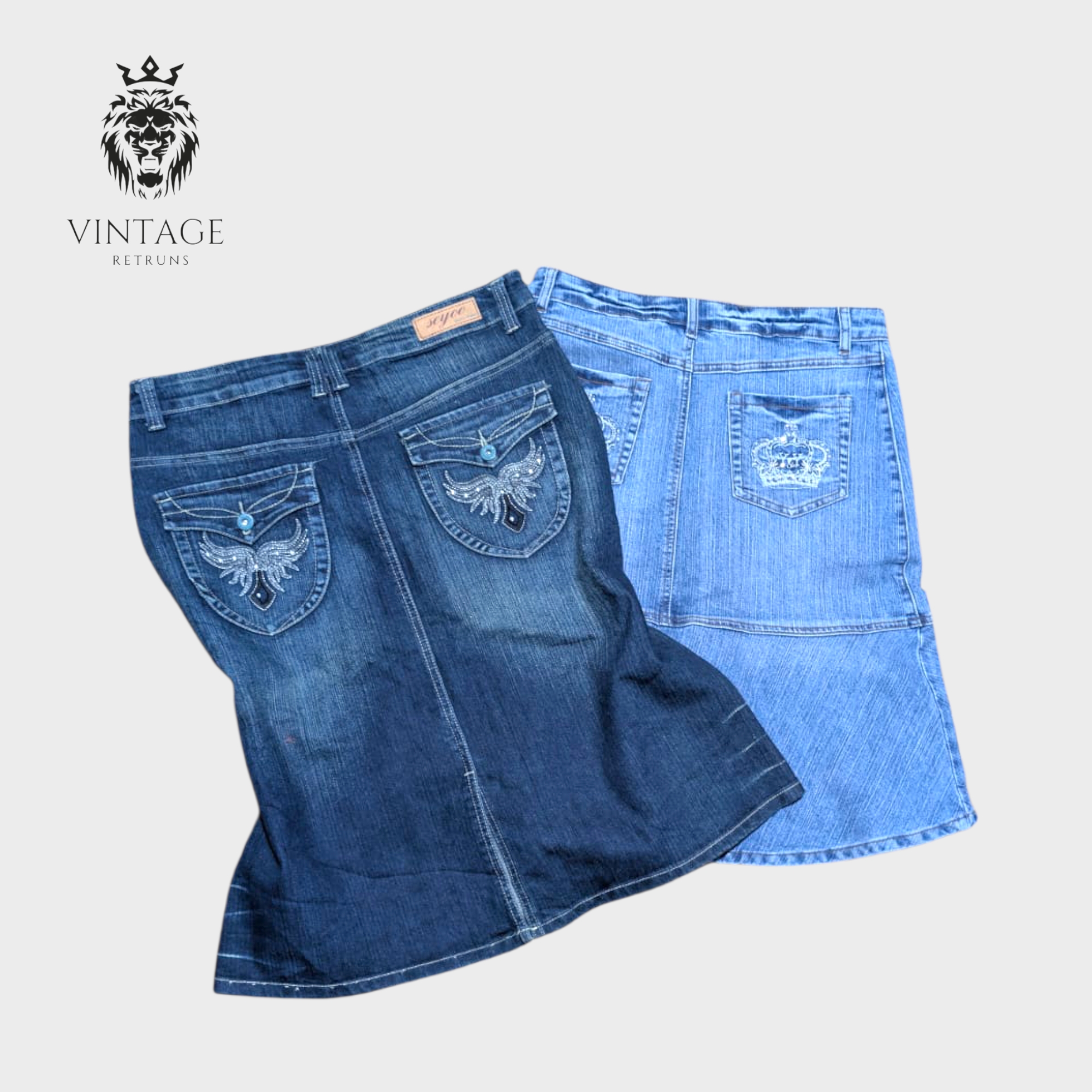 Y2K 90er Denim-Röcke