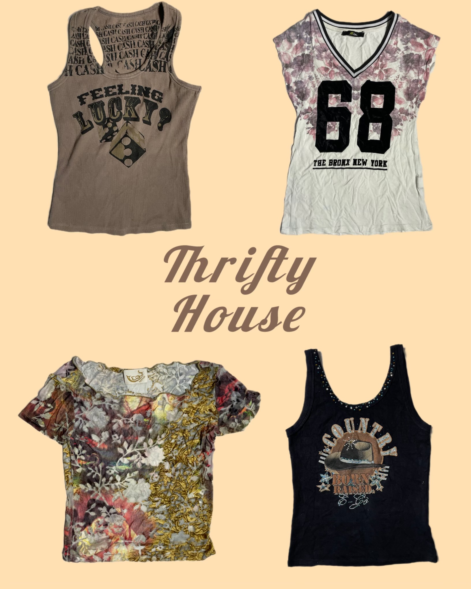 Y2k Streetwear Mix Tees & Tops(TH/098)