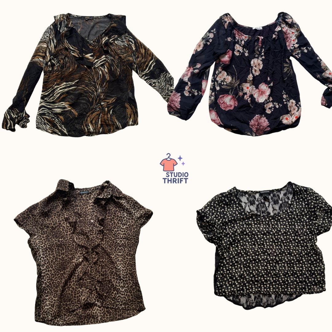 Tiger Stripe Y2K Mesh Top(MT-009)