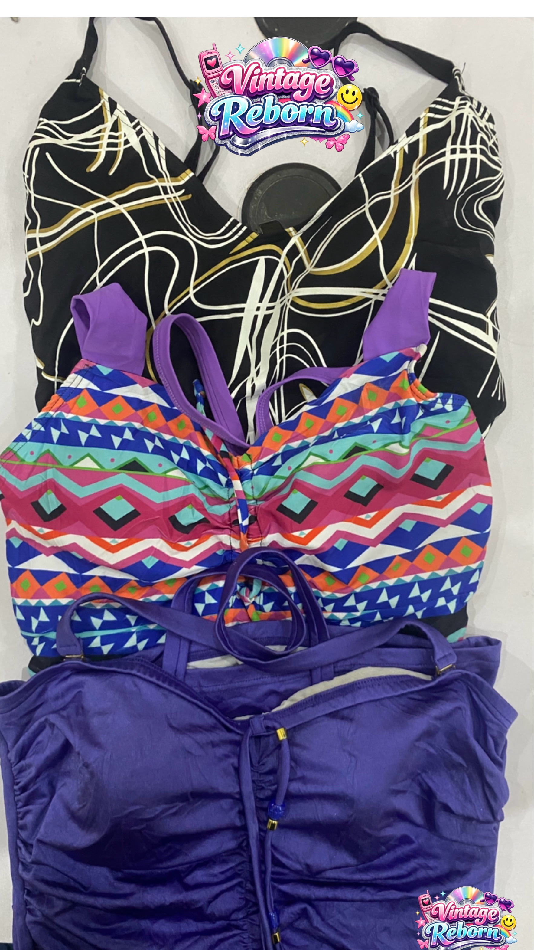 Bundle di top dichiarazione VR-197 Y2K Babydoll / Bralette