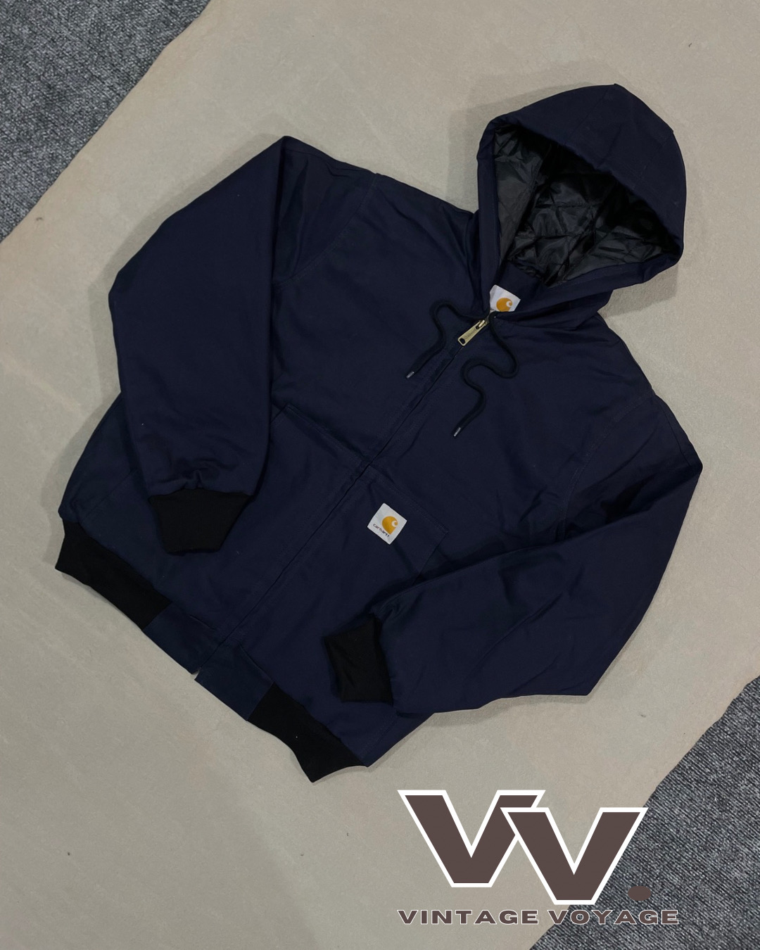 Carhartt überarbeitet Stil navy Farbe aktive Jacken #14126
