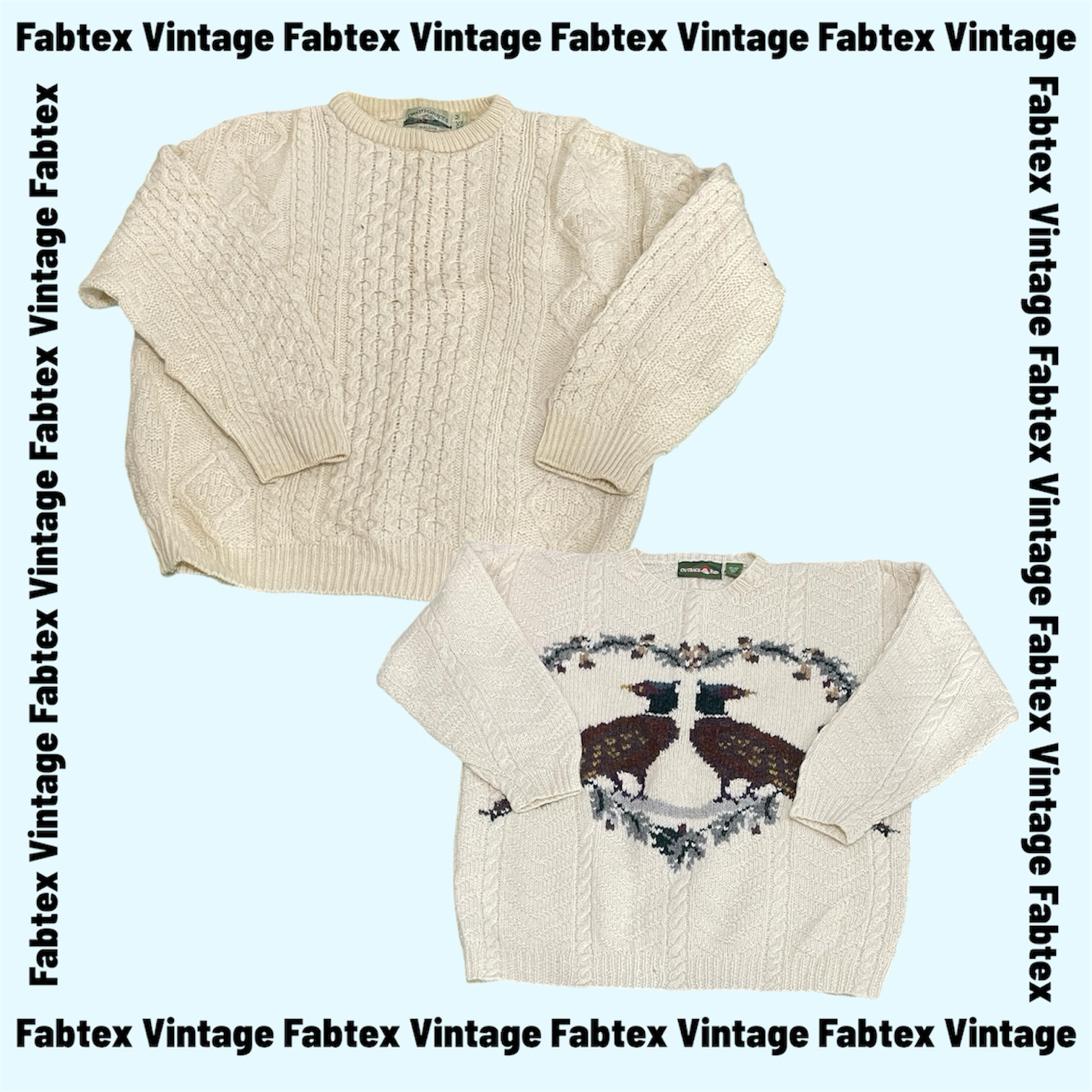 (FV-880) ホワイトハンドウールニットウェアセーター