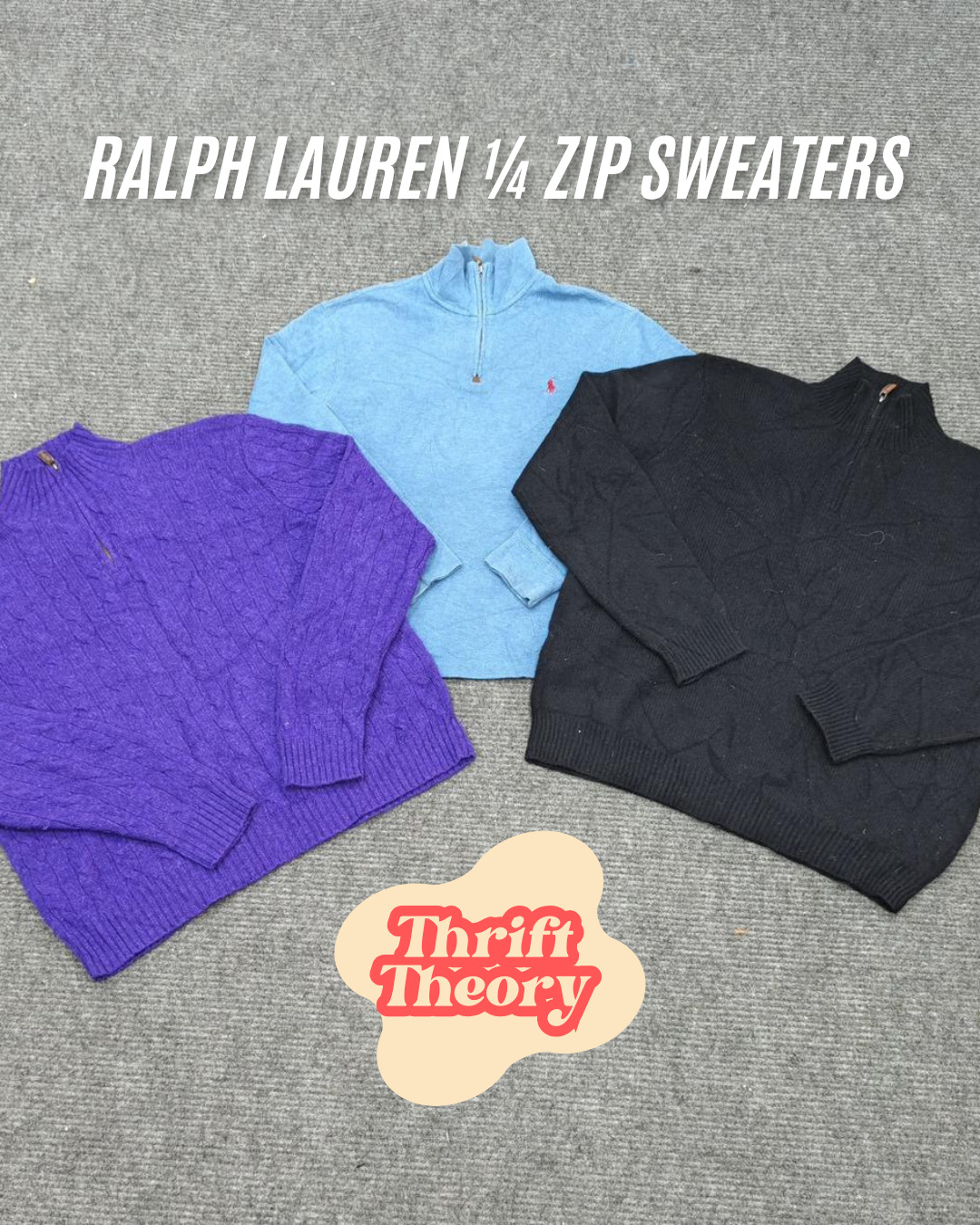 Ralph Lauren 1/4 Zip Sweaters - (14/01)