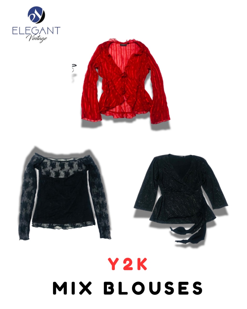 Y2K Mix Blouse - EV2077