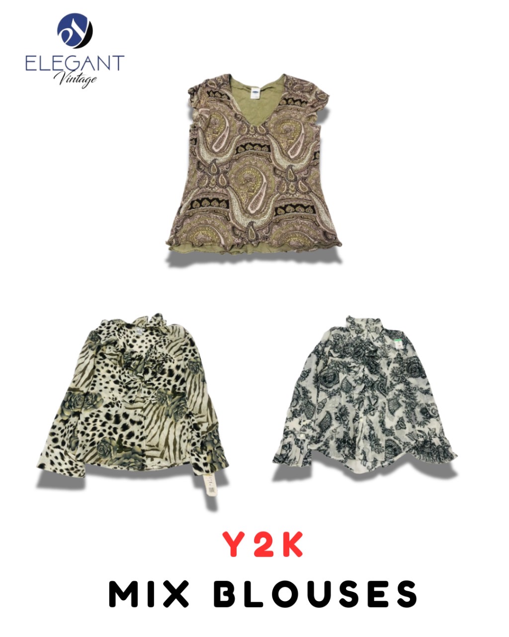 Y2K Mix Blouse - EV2089
