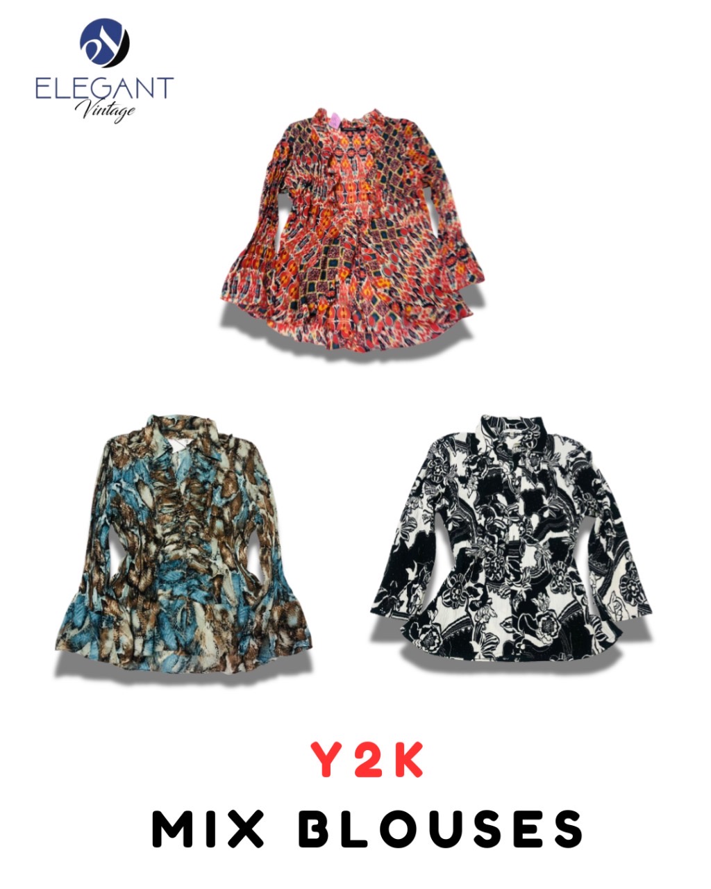 Y2K Mix Blouse - EV2090
