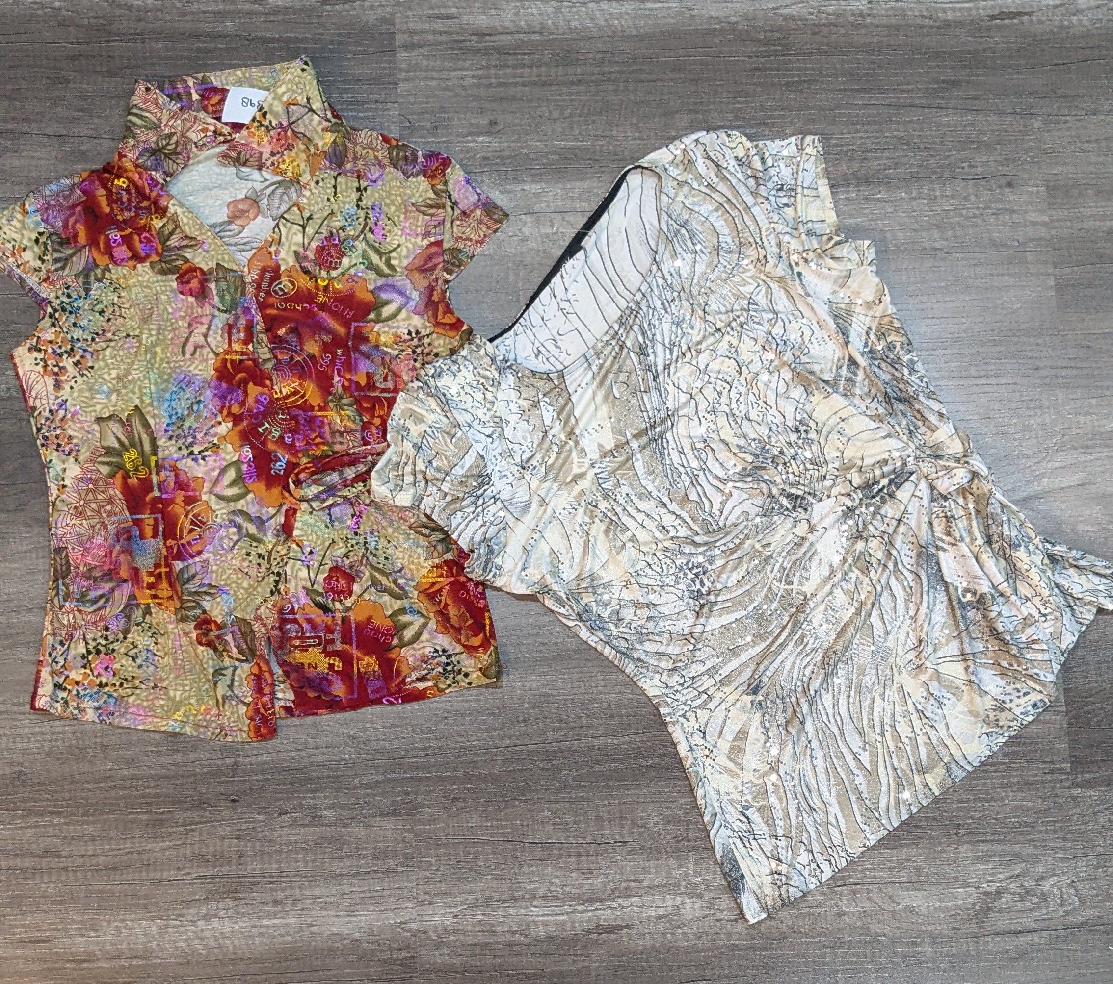 3022 - Blouses imprimées style Y2K