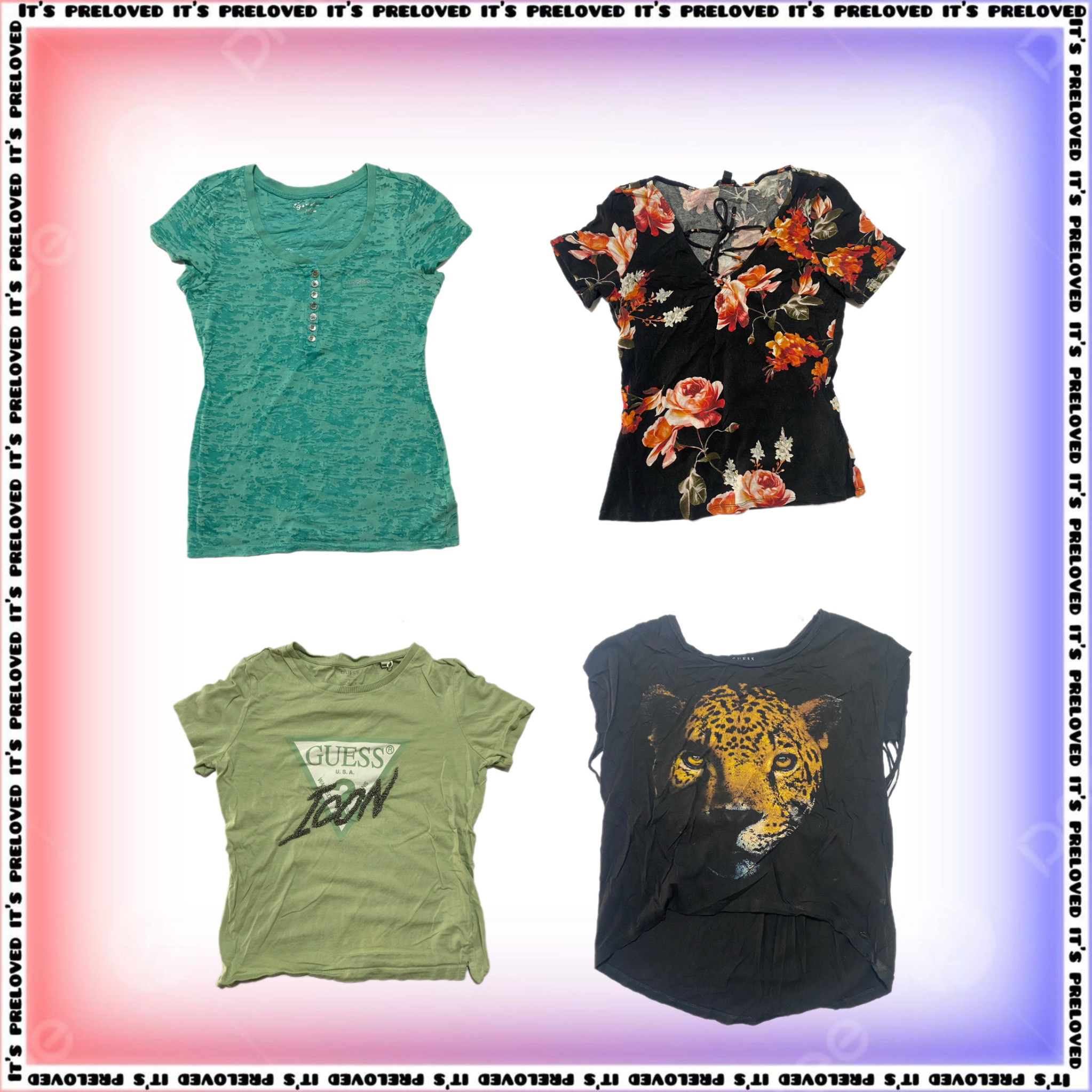 GUESS Branded Graphic Tee Collection UN-023