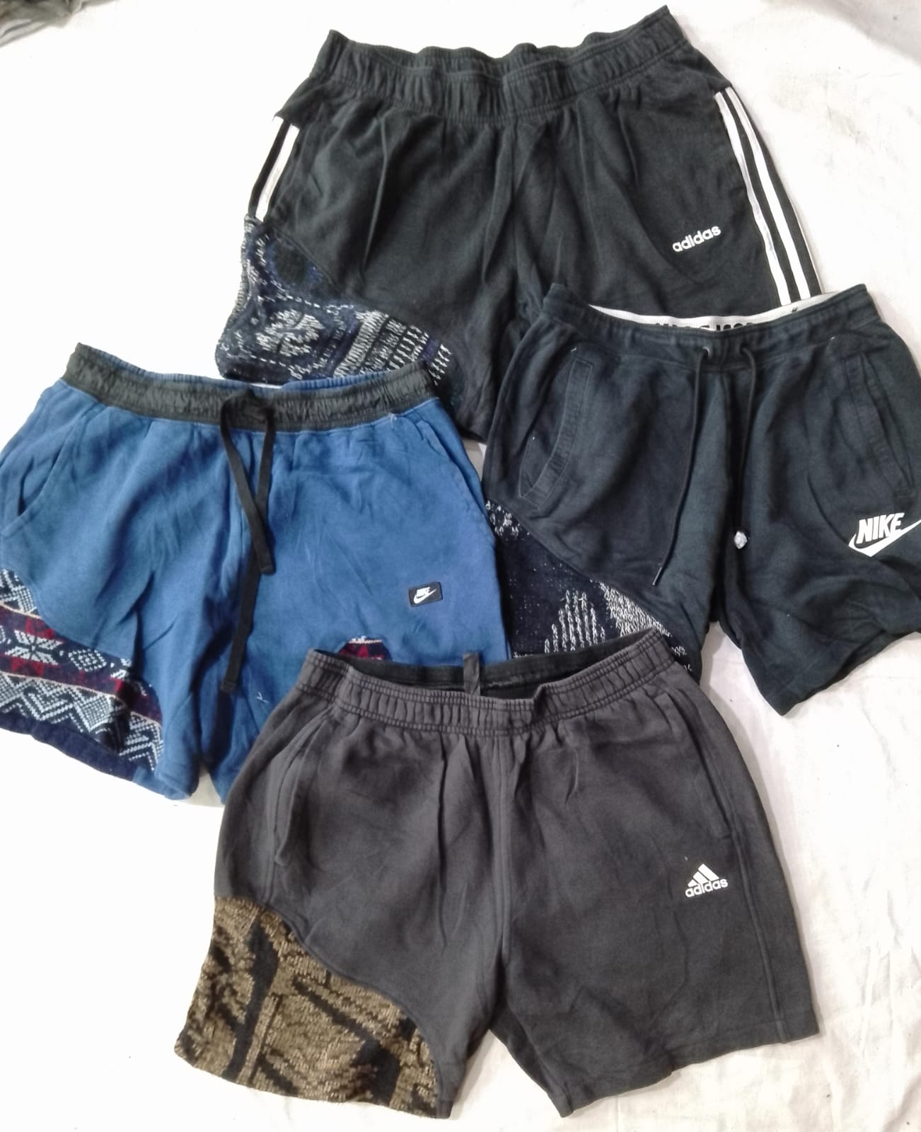 CR5906 Nike & Adidas Upcycled Shorts