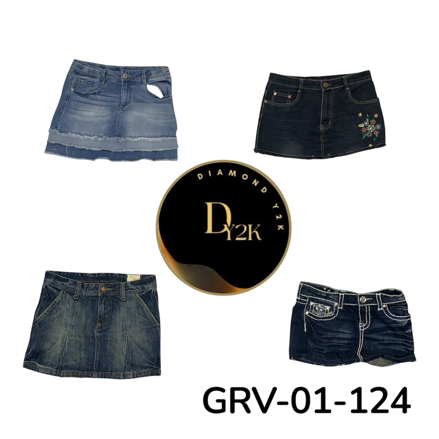 Y2K Urban Denim mini Skirt – Fashion Essential (GRV-01-124)