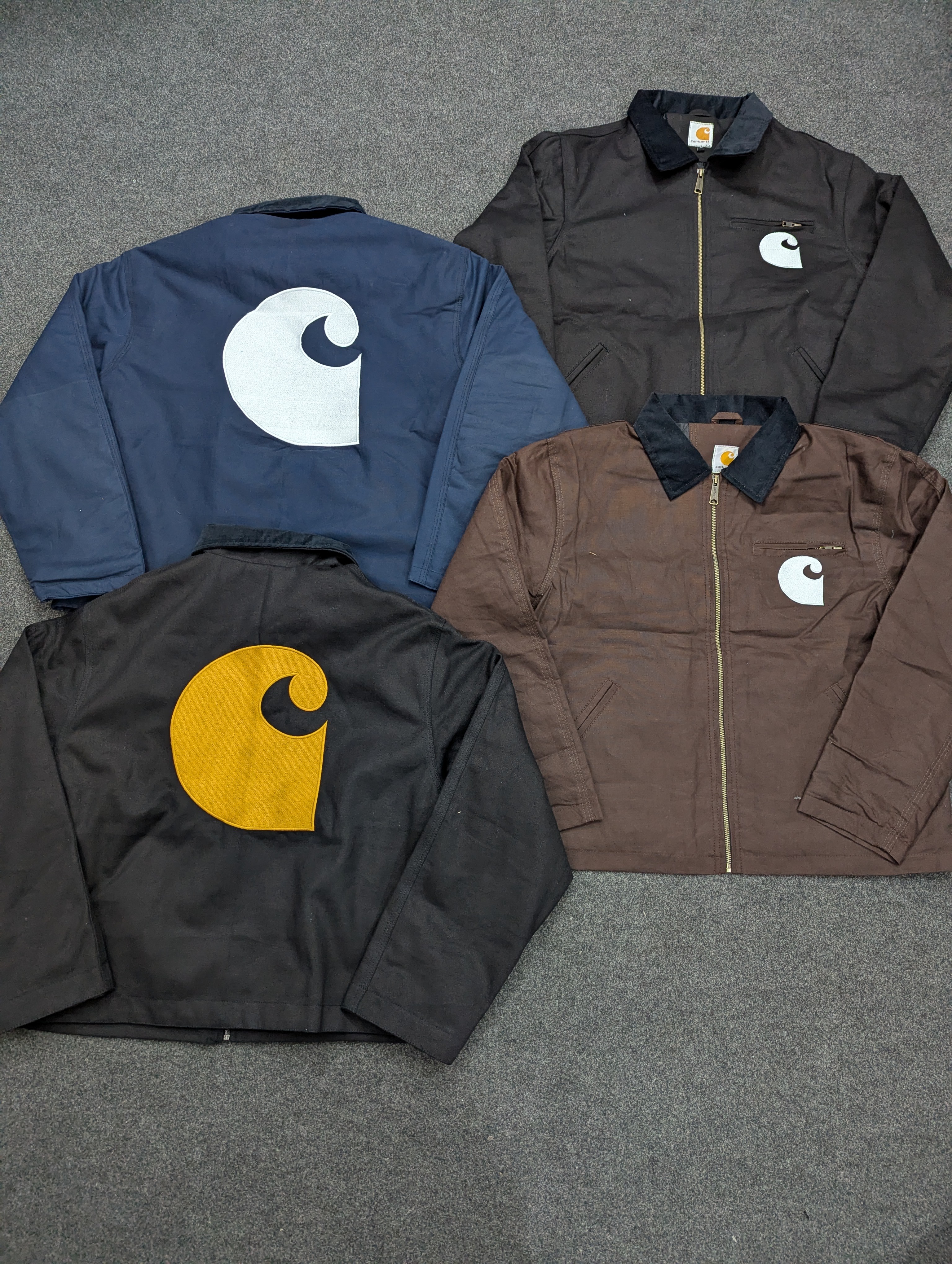 Carhartt Detroit Rework Style Jackets, Carhartt Logo Embroidery (front & back)