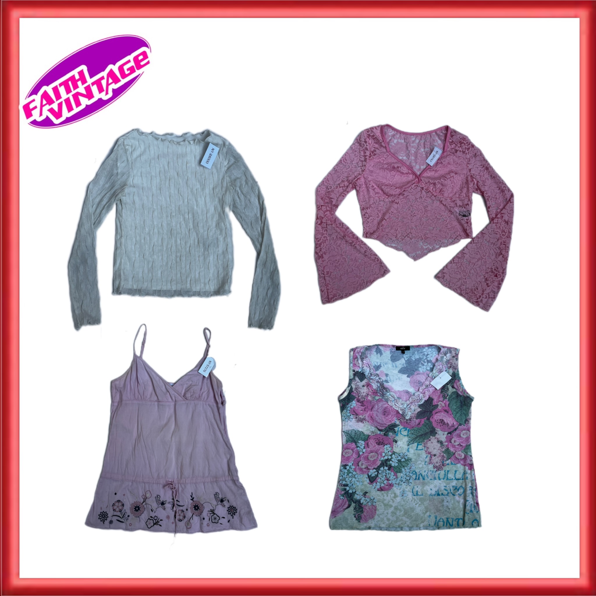 Ensemble de motifs mélangés Blossom Pink & Girly (FV-369)