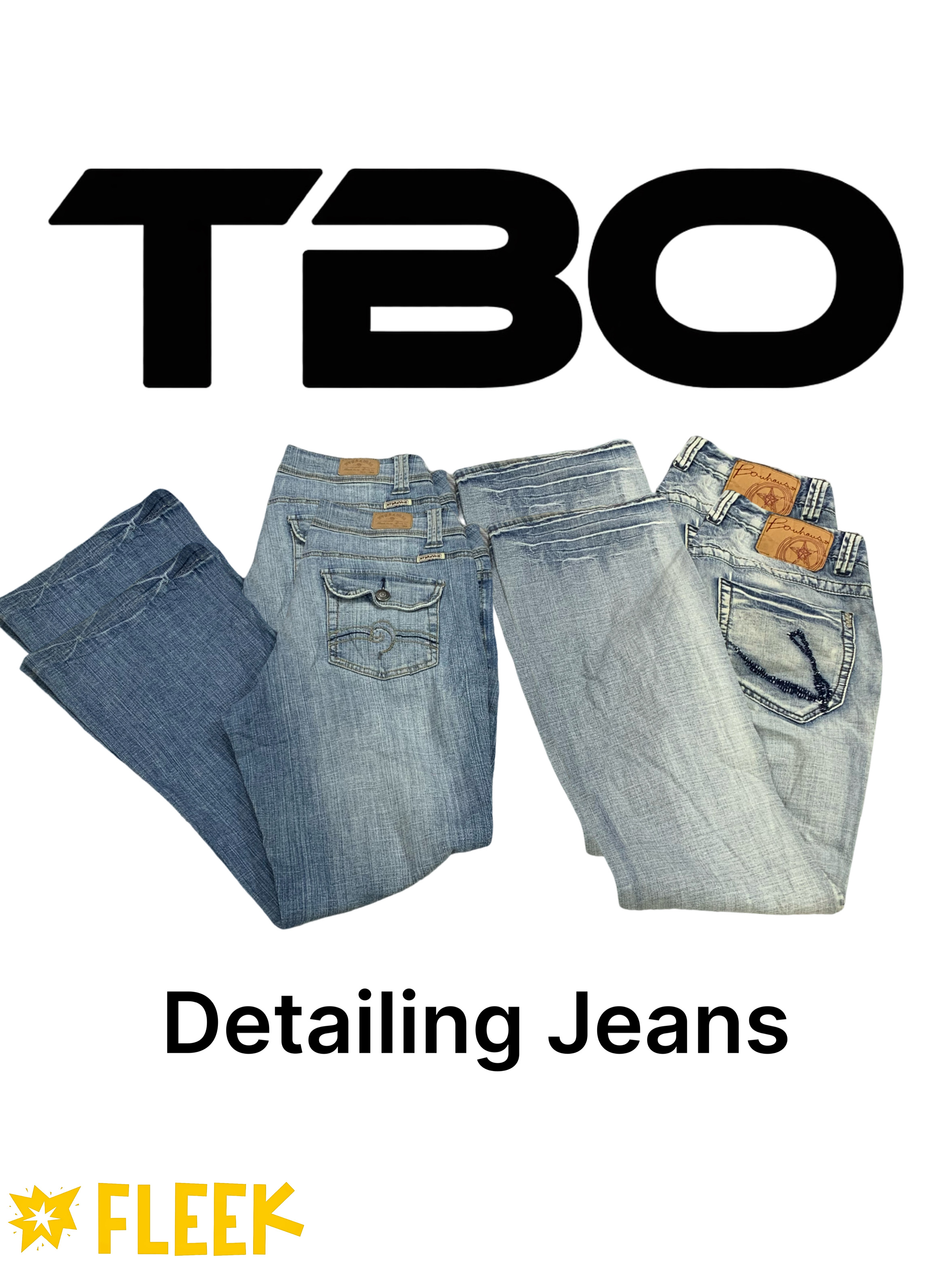 Y2K Detailing Jeans    (TBO-55)