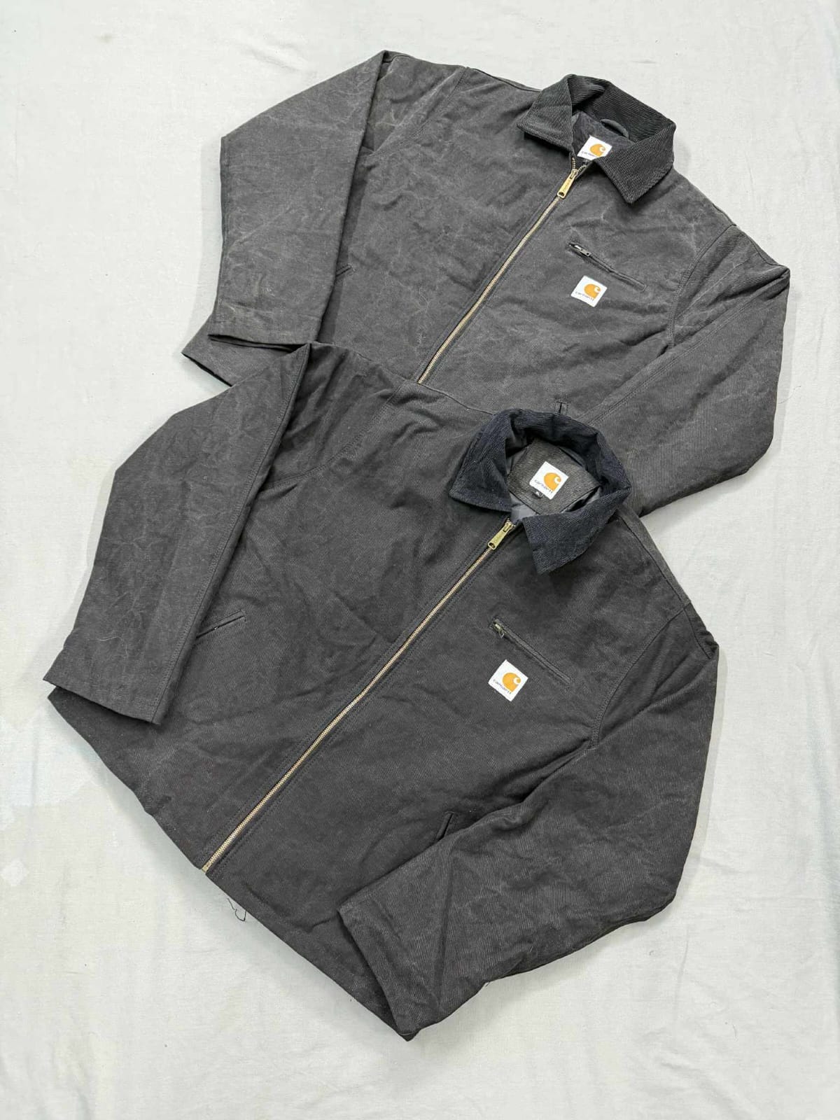 Carhartt acid wash Rework-Stil schwarze Detroit-Jacken