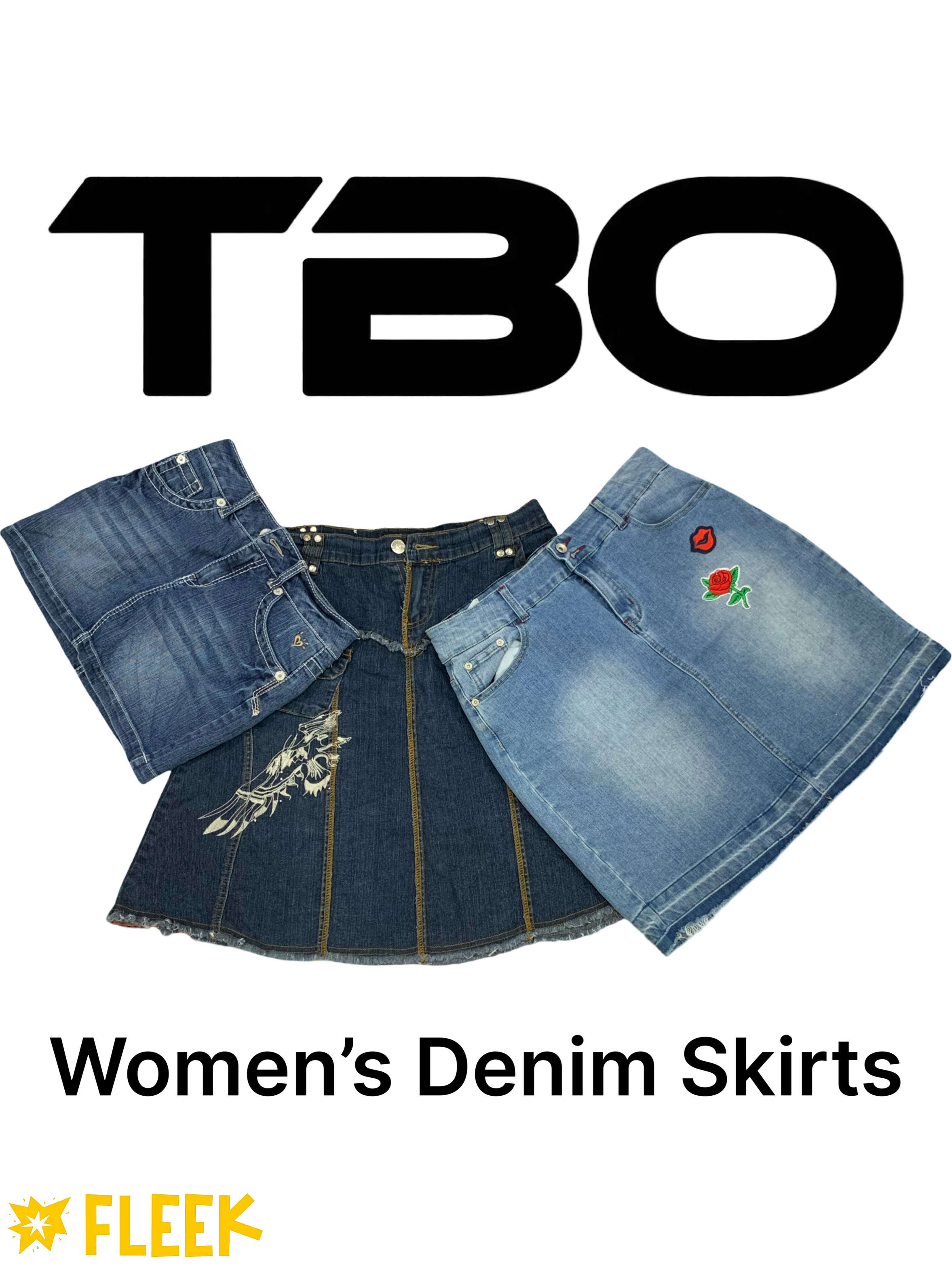 Jupe en denim pour femmes (TBO-58)