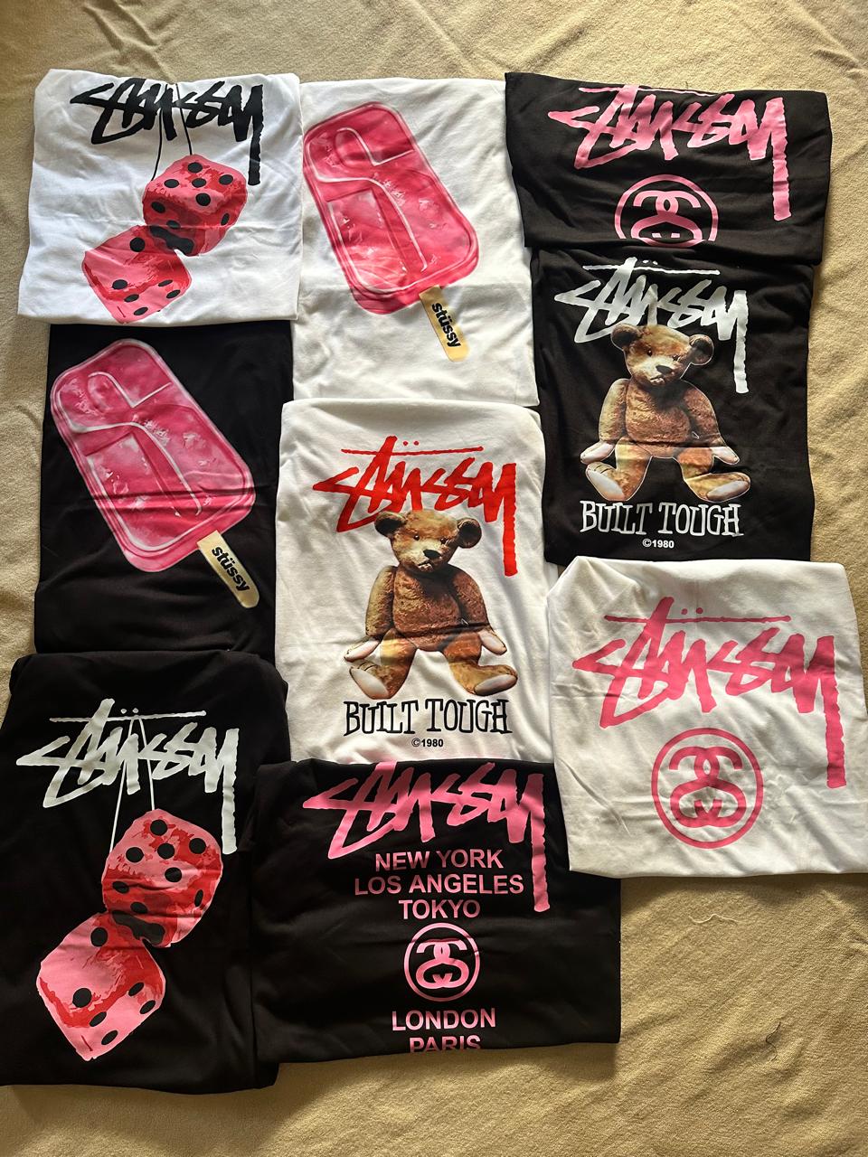 Stussy Überarbeitung Stil Mix Design T-Shirts