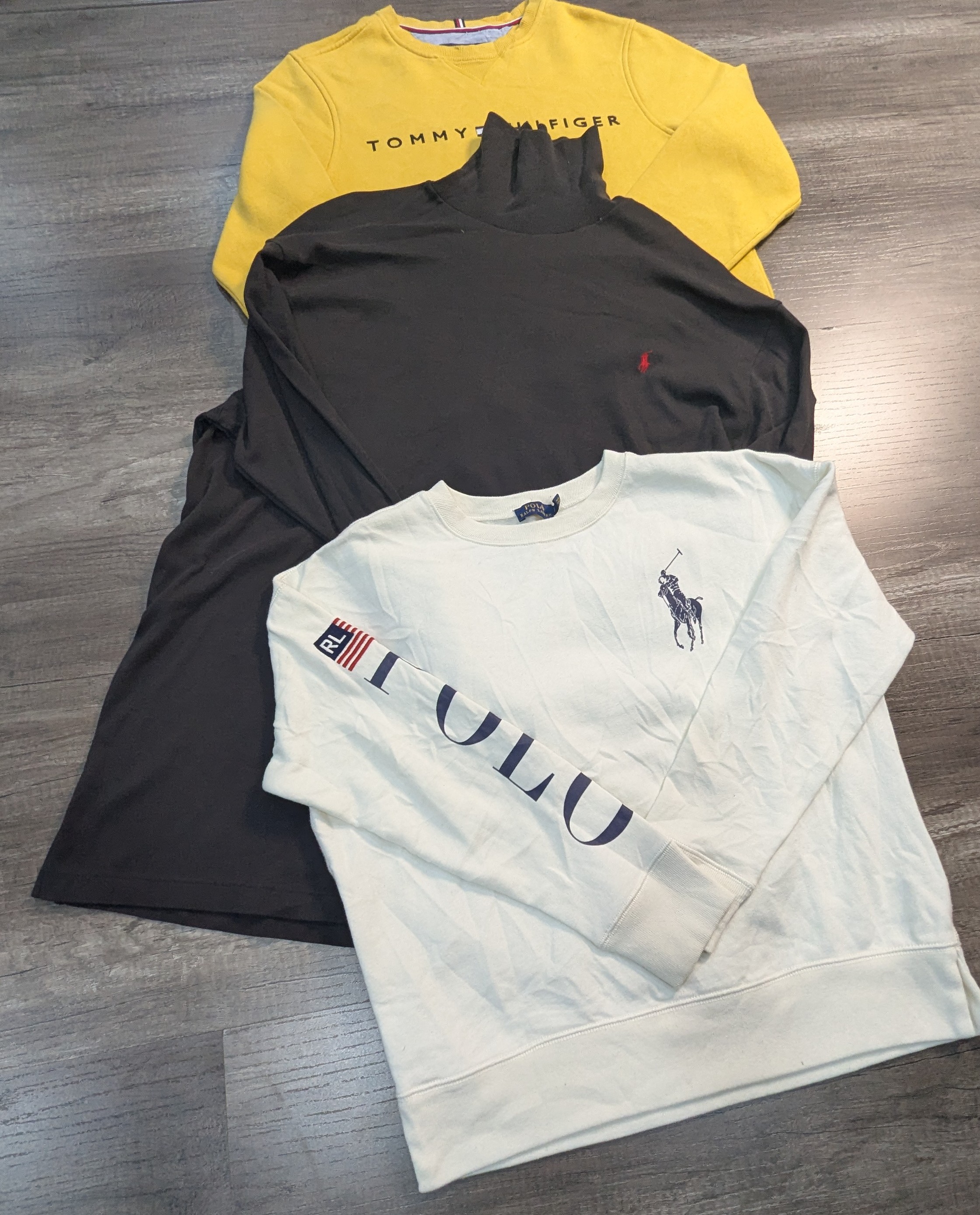 3044 - Ralph Lauren, Tommy Hilfiger Camisetas e Moletons de Manga Longa