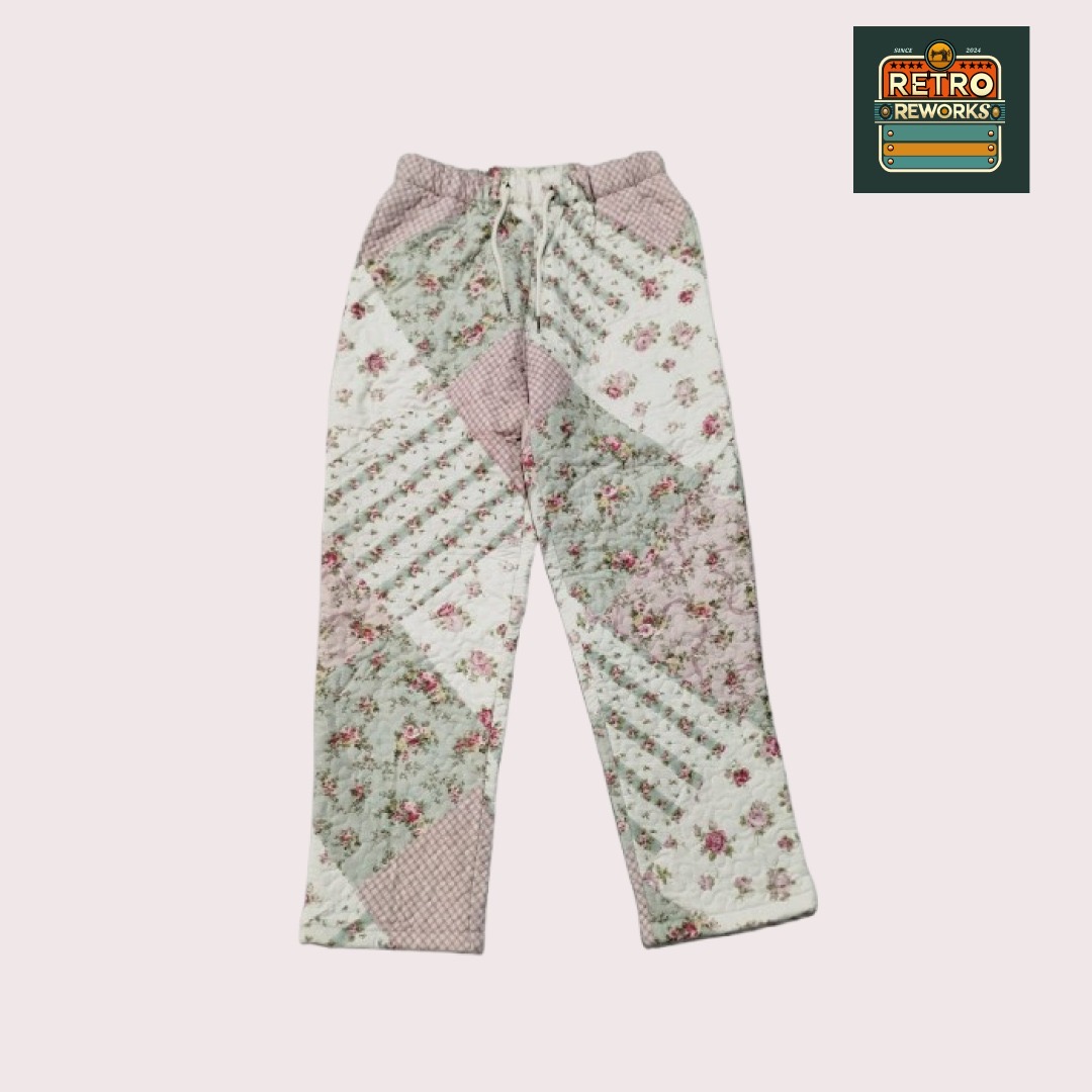 Calças de Patchwork Recicladas