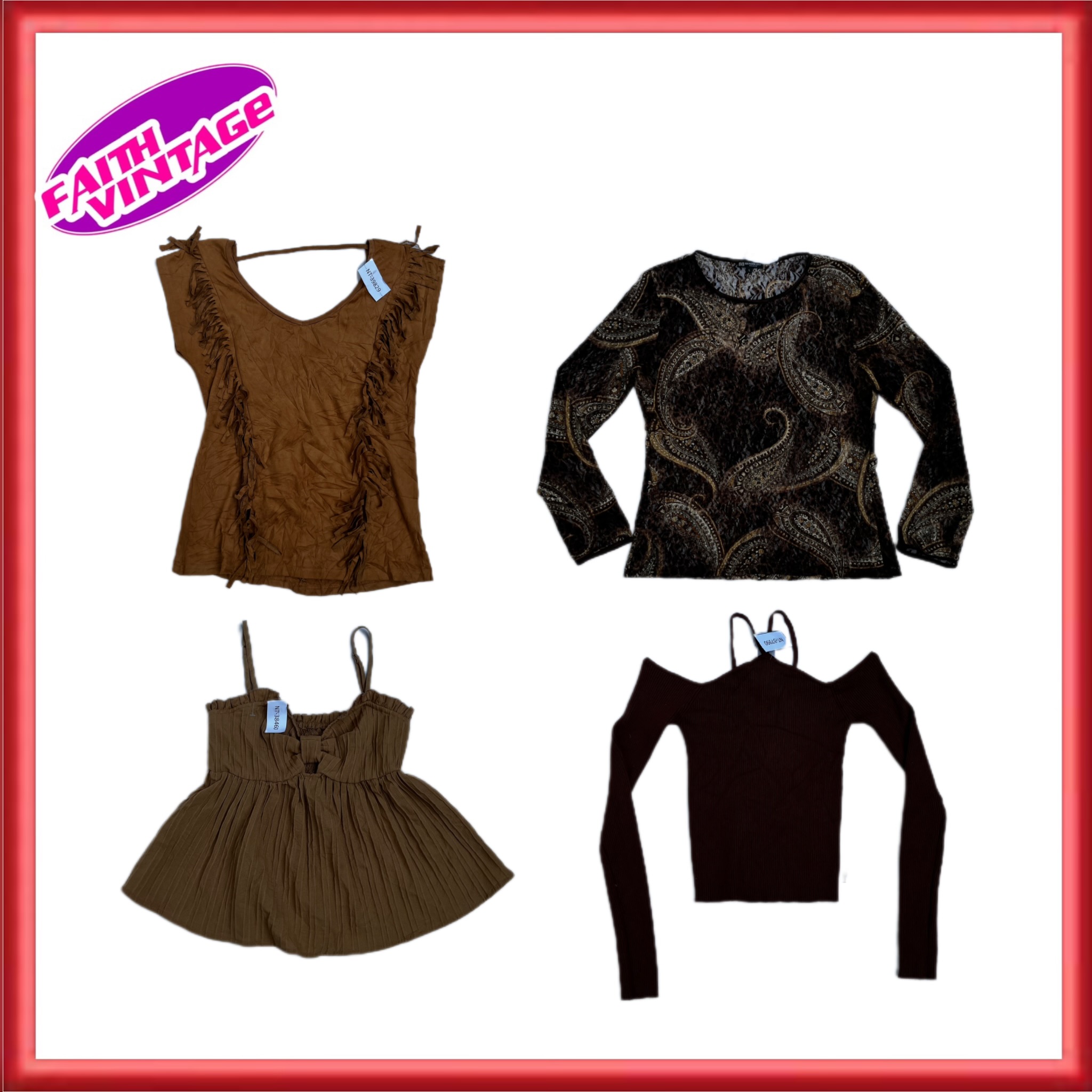 Honeycomb Harmony Mix Top Skirt and Dresses Bundle (FV-375)