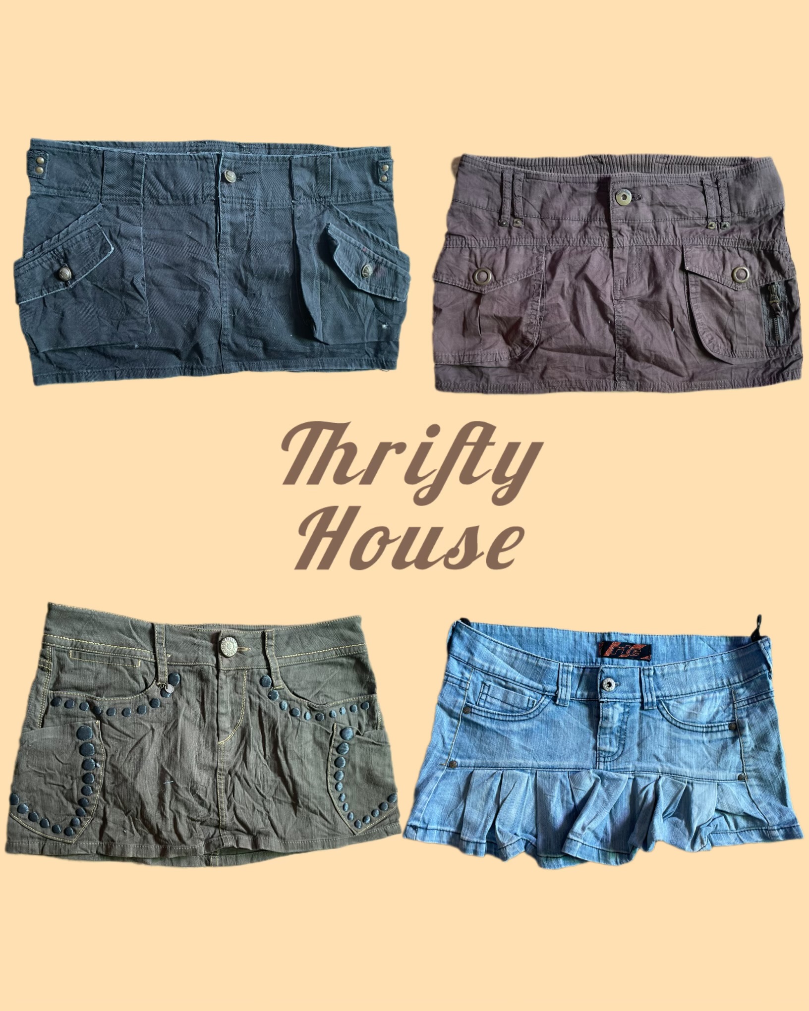 Sexy Y2k Denim Mini Skirts(TH/108)