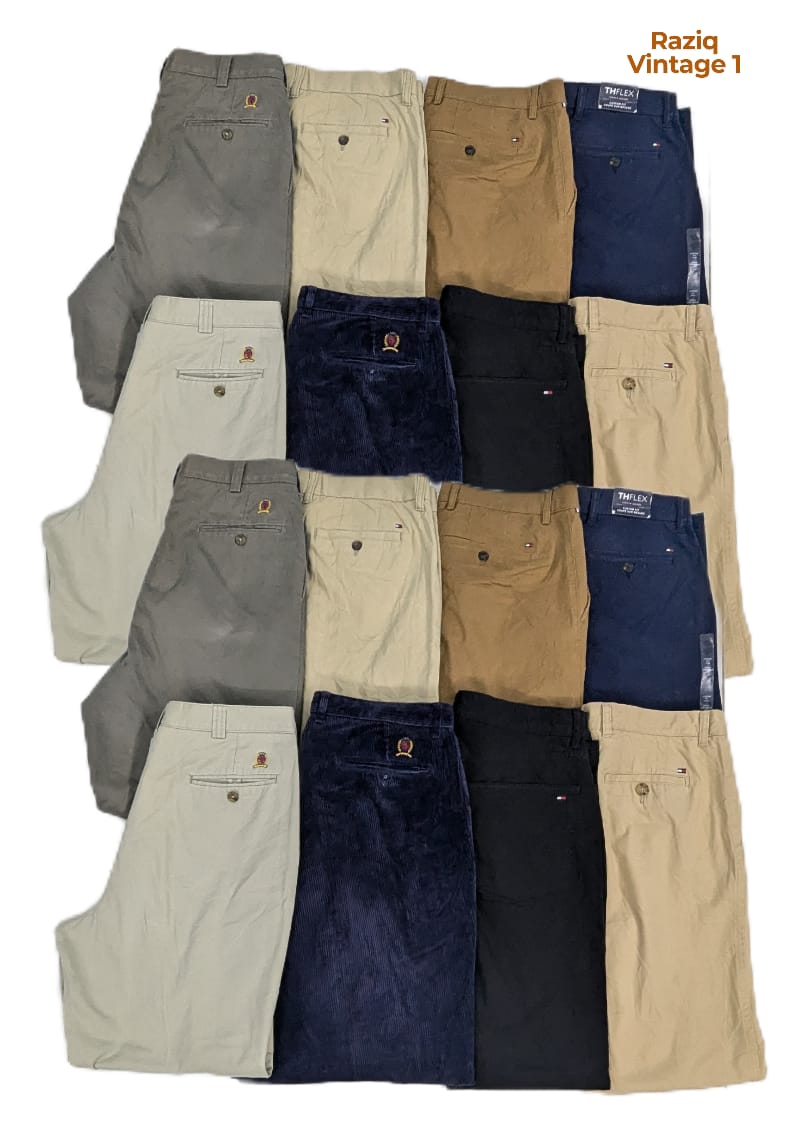 💥 RV1773 Tommy Hilfiger Calças de Algodão