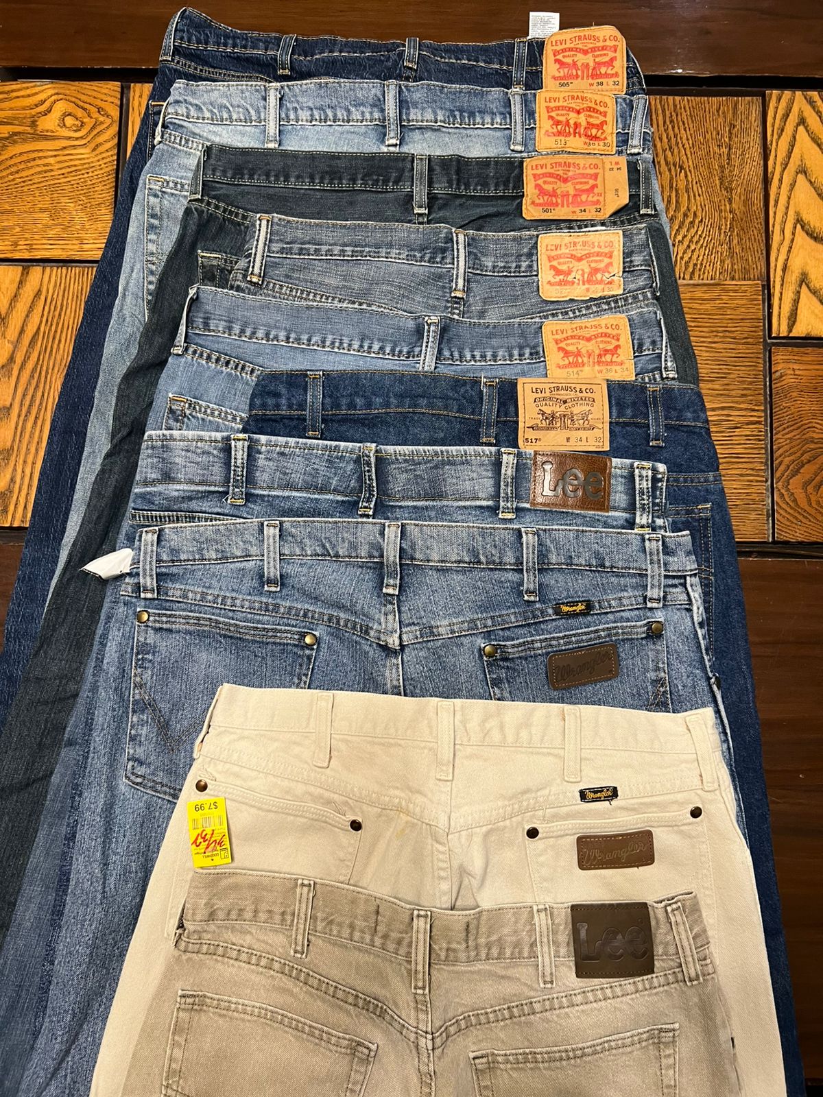 Levi's Lee Wrangler Jeans and Pants: 10 Pcs