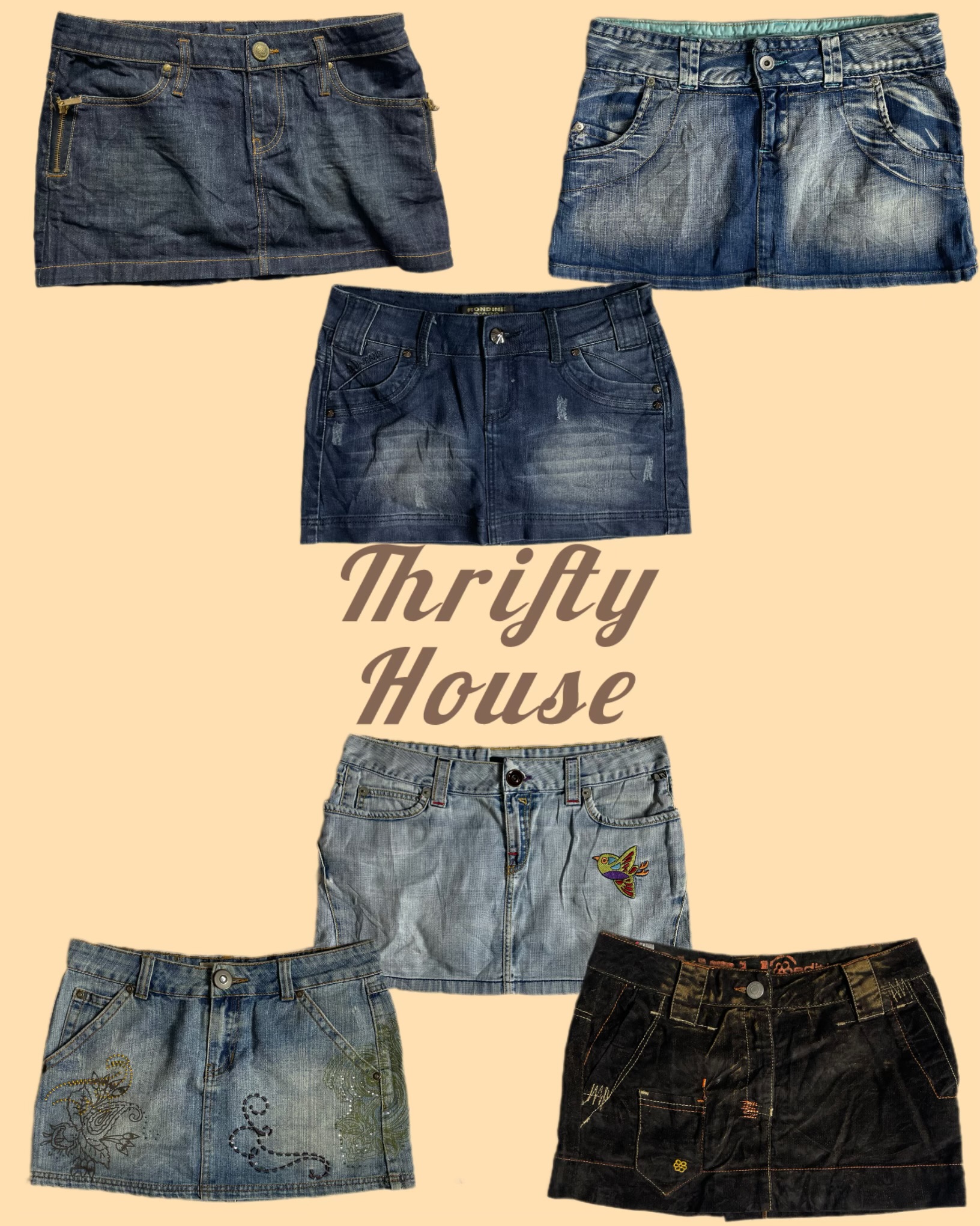 Jupes mini Y2k Denim Delight (TH/113)