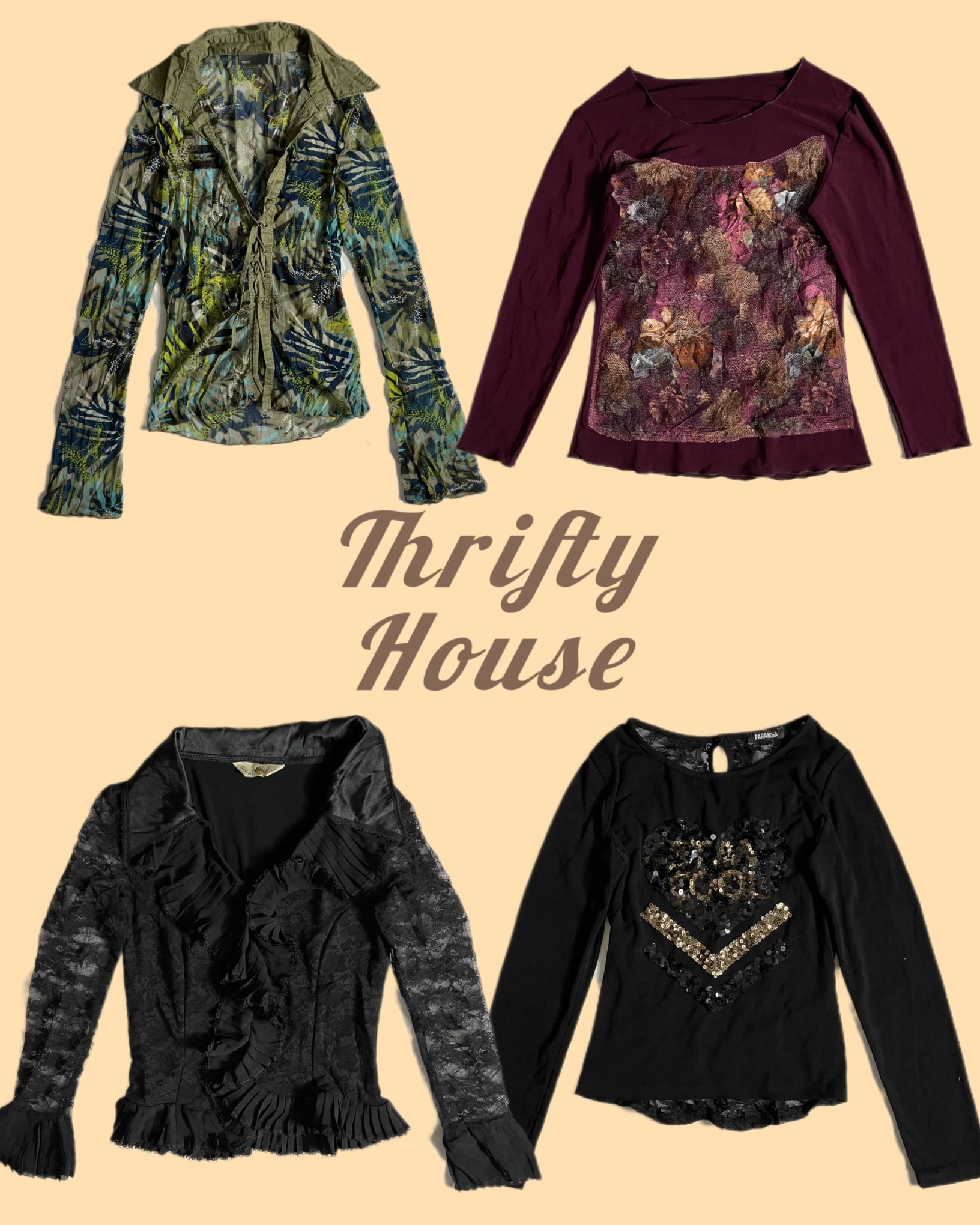 Boho-Glam Y2k tops(TH/116)