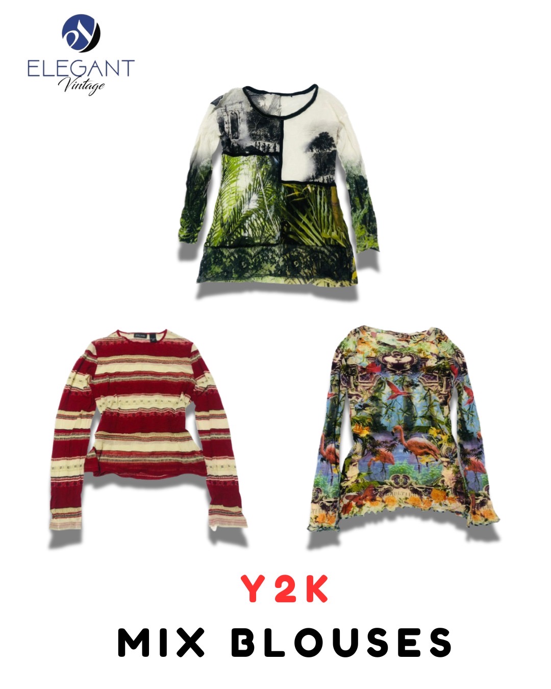 Y2K Mix Blouse - EV2098