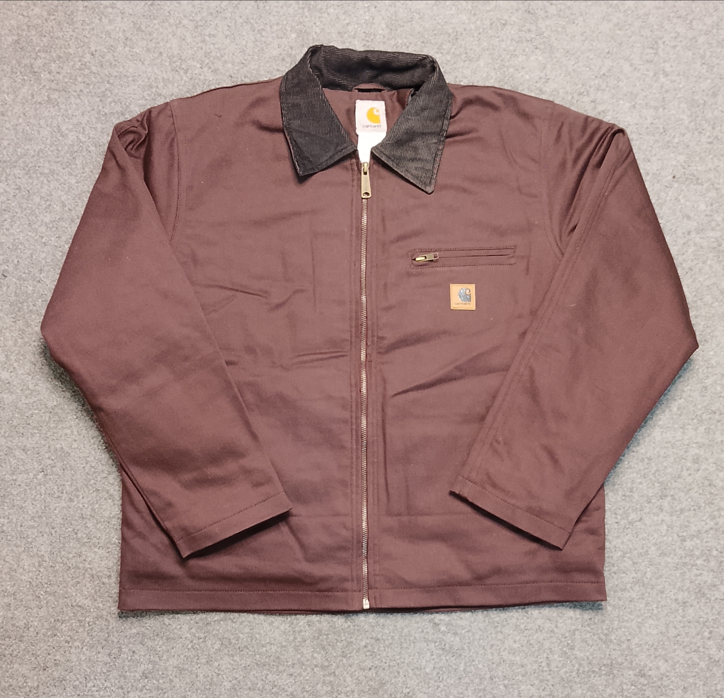 Veste Detroit bordeaux style rework Carhartt