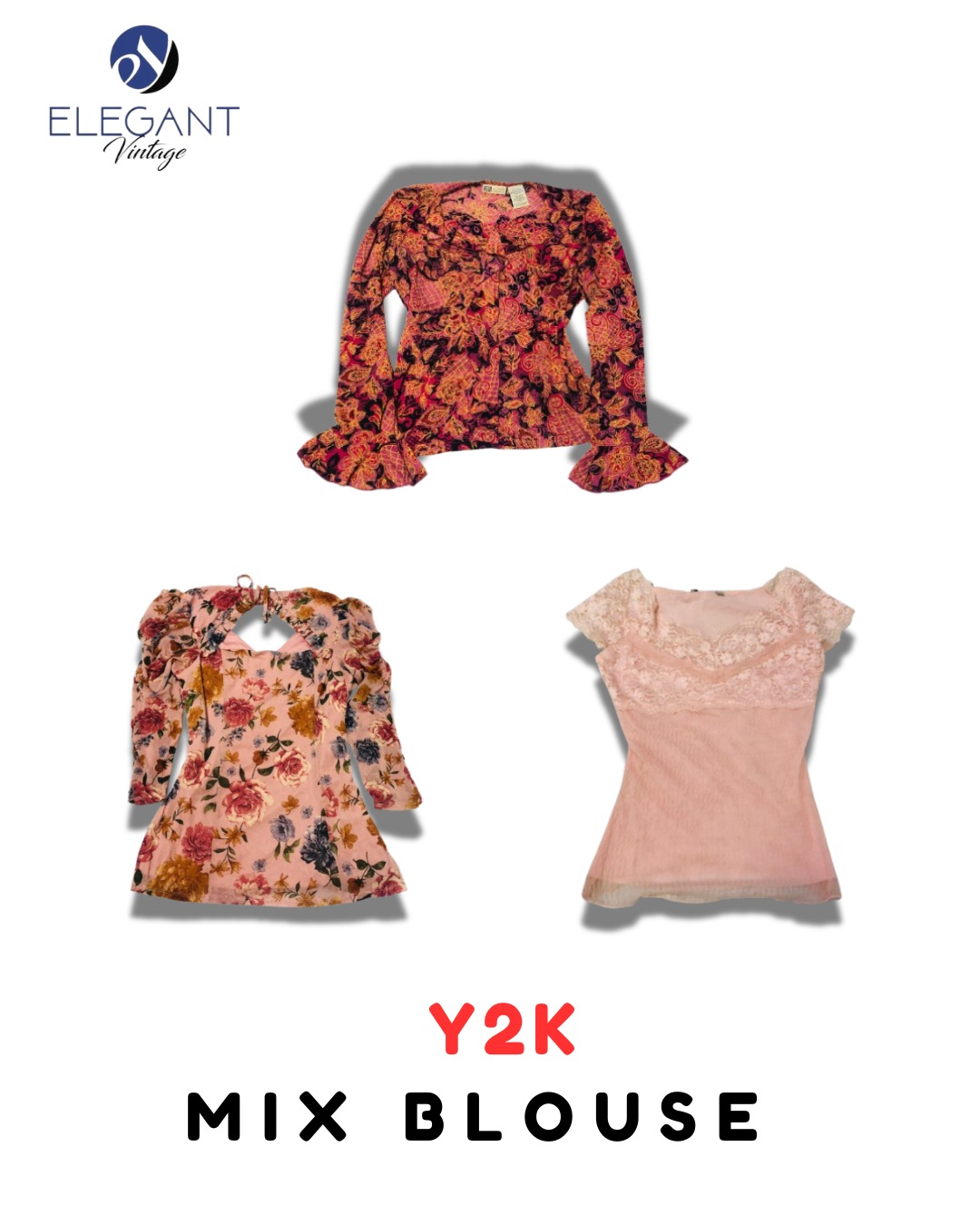Y2K Mix Blouse - EV2111