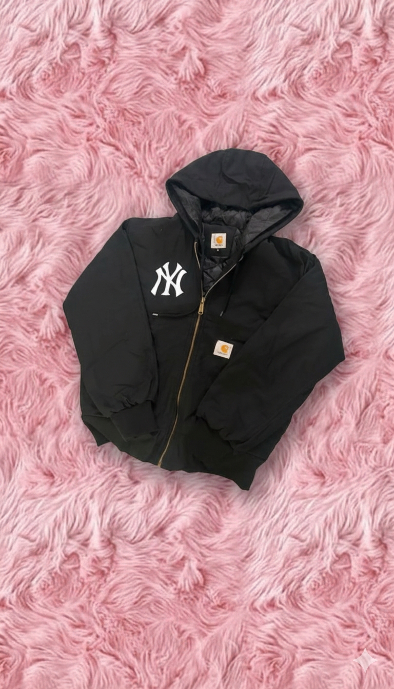 Carhartt NY Rework-Stil schwarze Kapuzenjacken