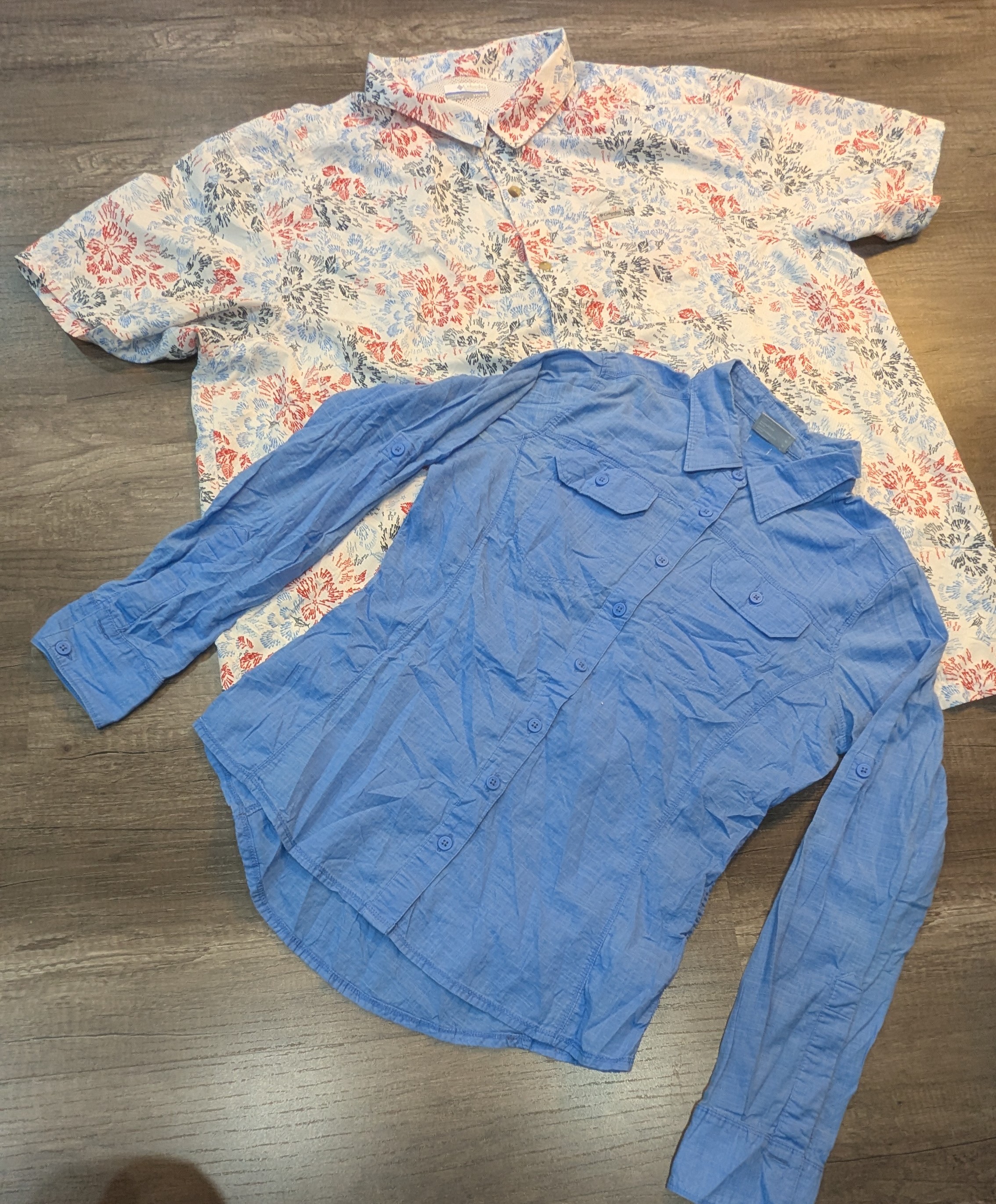 3084 - Columbia Long and Half Sleeves Shirts