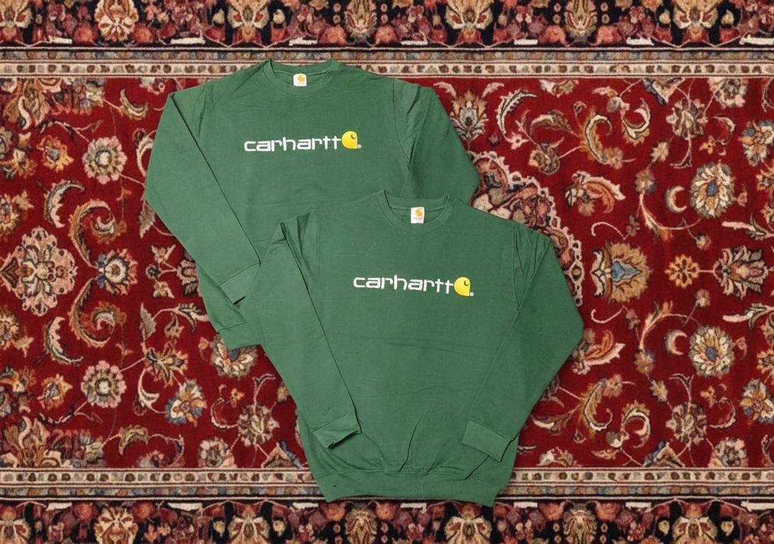Carhartt Rework Style grünes Sweatshirt