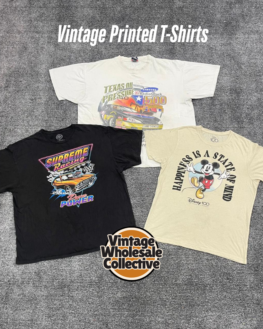 Vintage Printed T-Shirts - (16/01)