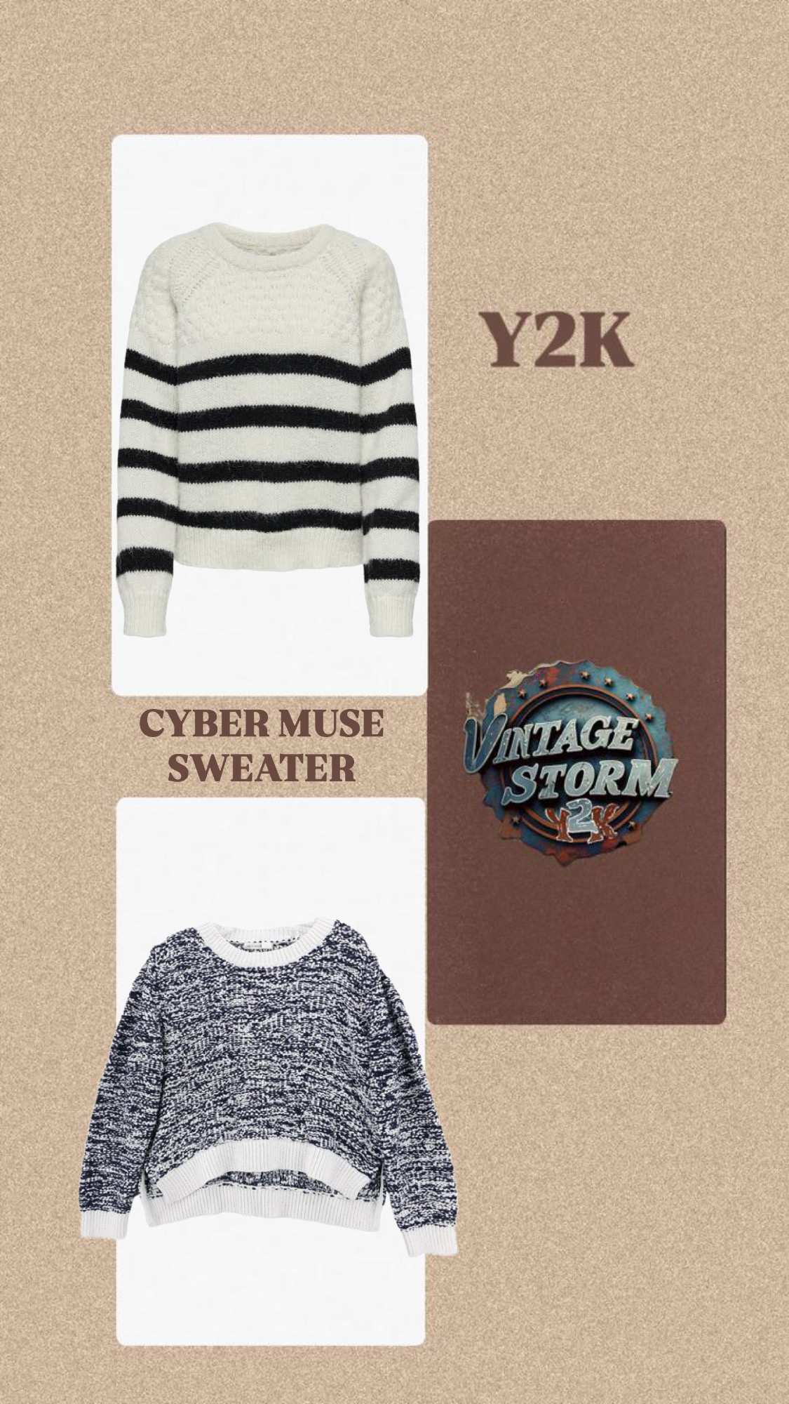 Y2K Cyber Muse Sweater