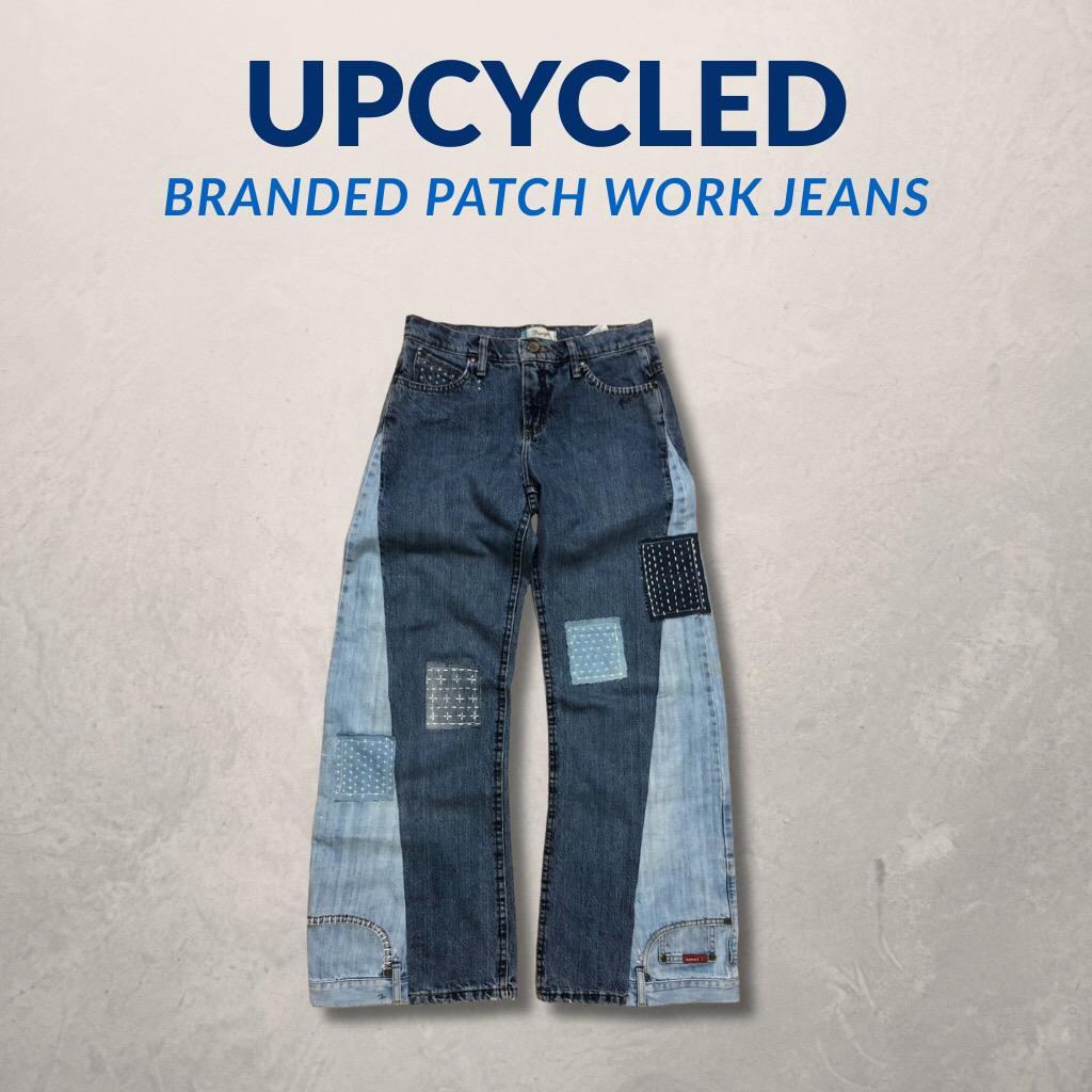Upcycled Branded Patchwork Denim - 05pcs