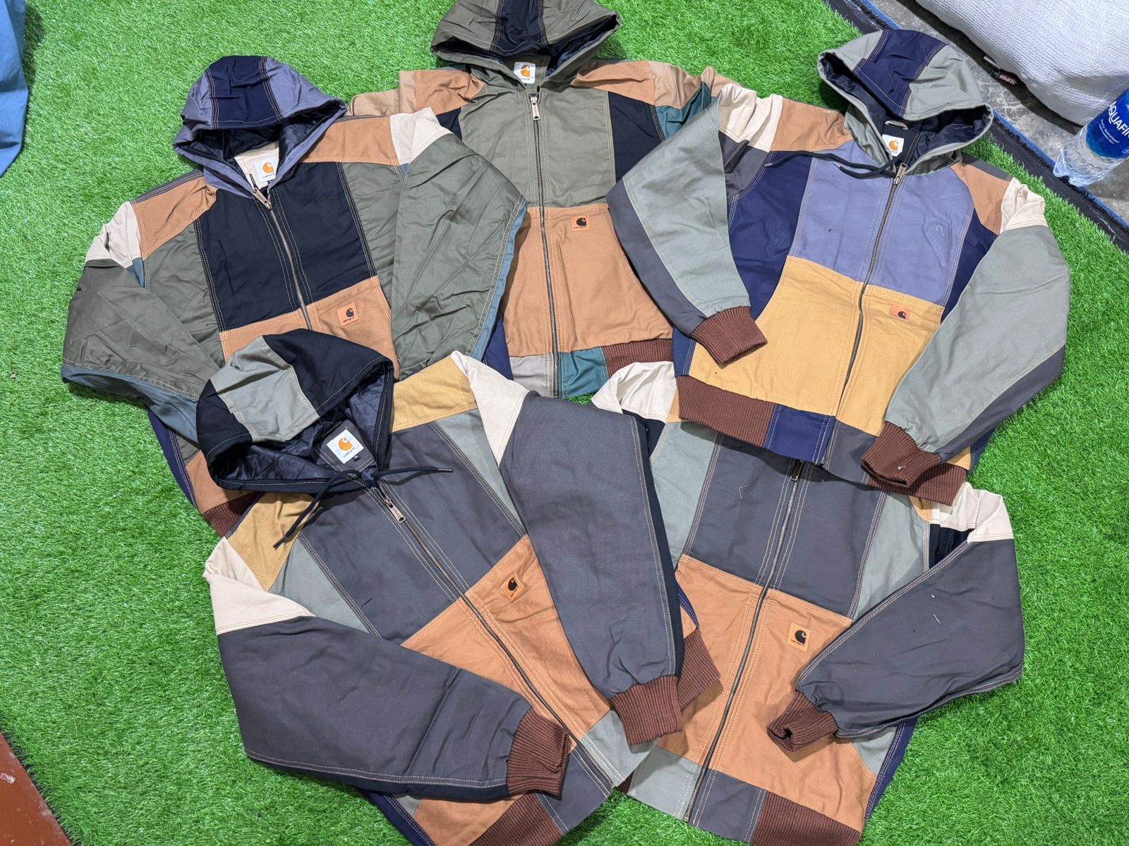 Style Rework Carhartt Patchwork à capuche.