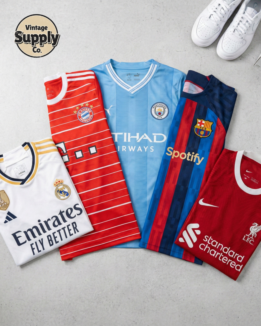 ヴィンテージフットボールチームジャージ | F16126