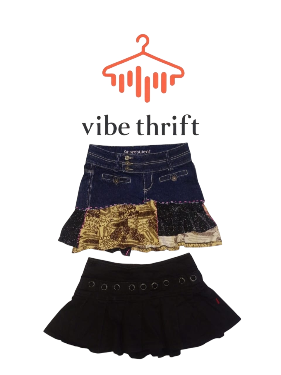 Y2K denam mini skirts