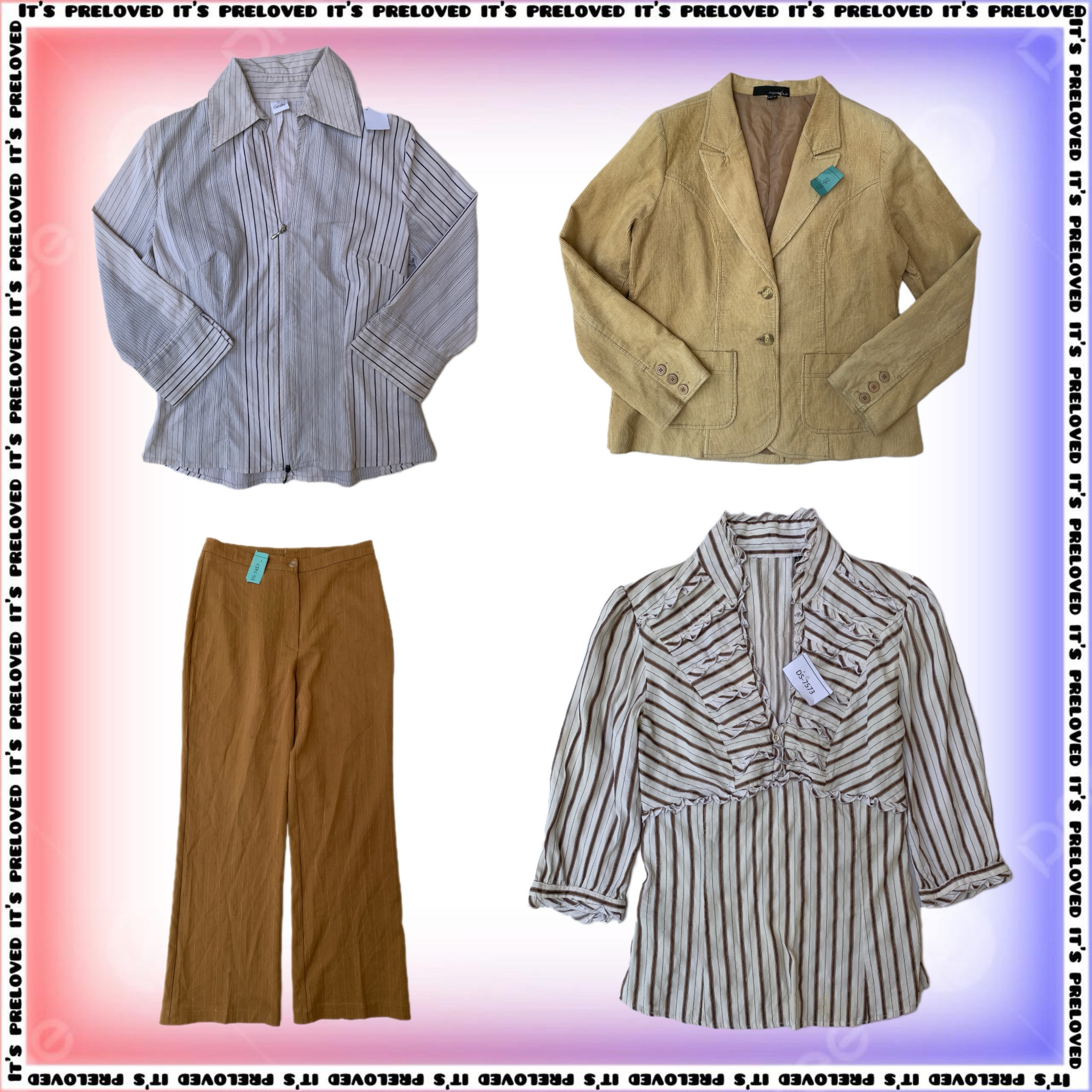 Dark Academia - Chemises à boutons, Pantalons habillés, Blazers, Jupes, Cols roulés (SS-1850)