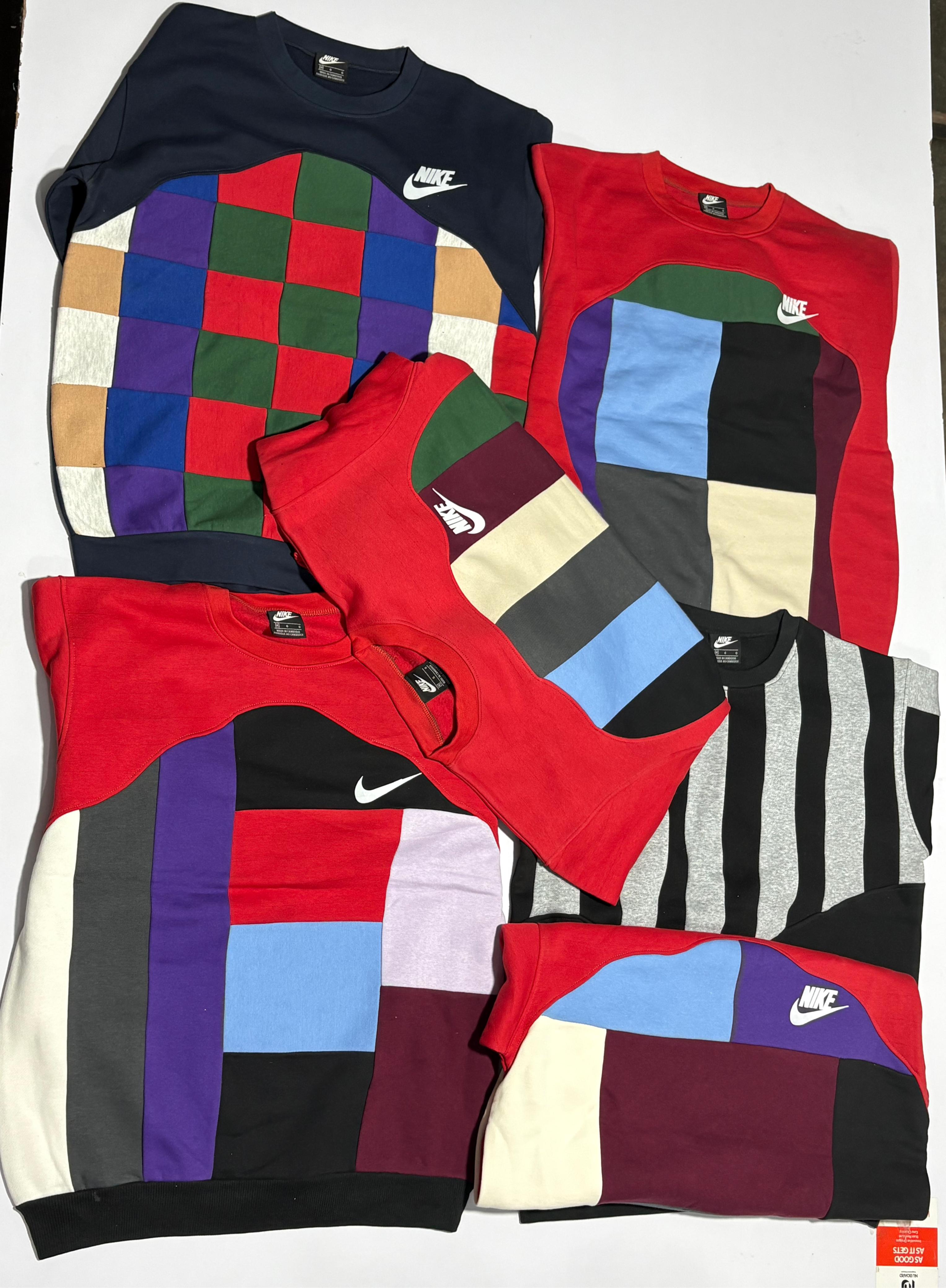 NIKE Rework style patch work sweatshirt