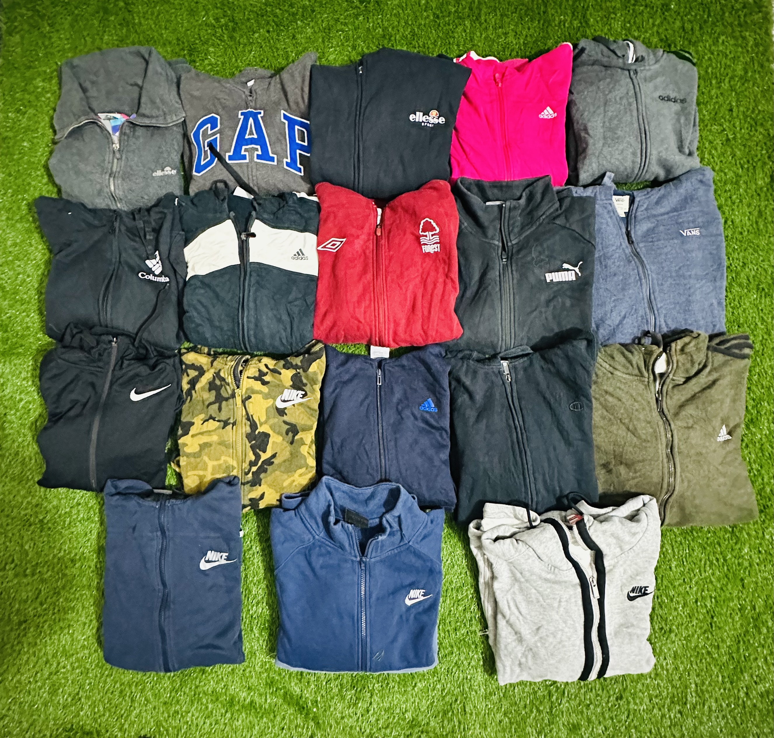 Mix-Marke Reißverschluss und Kapuzenpullover Reißverschluss 18 Stück