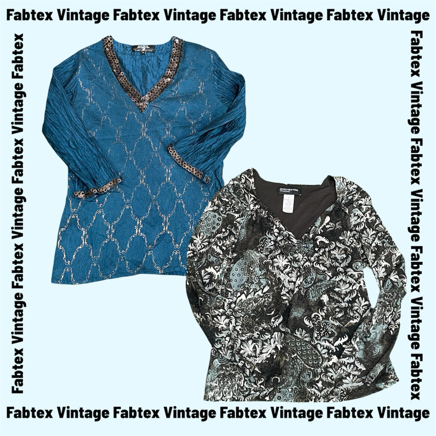 (FV-835) Dark Floral Luxe Tops | Premium Reseller Bundle