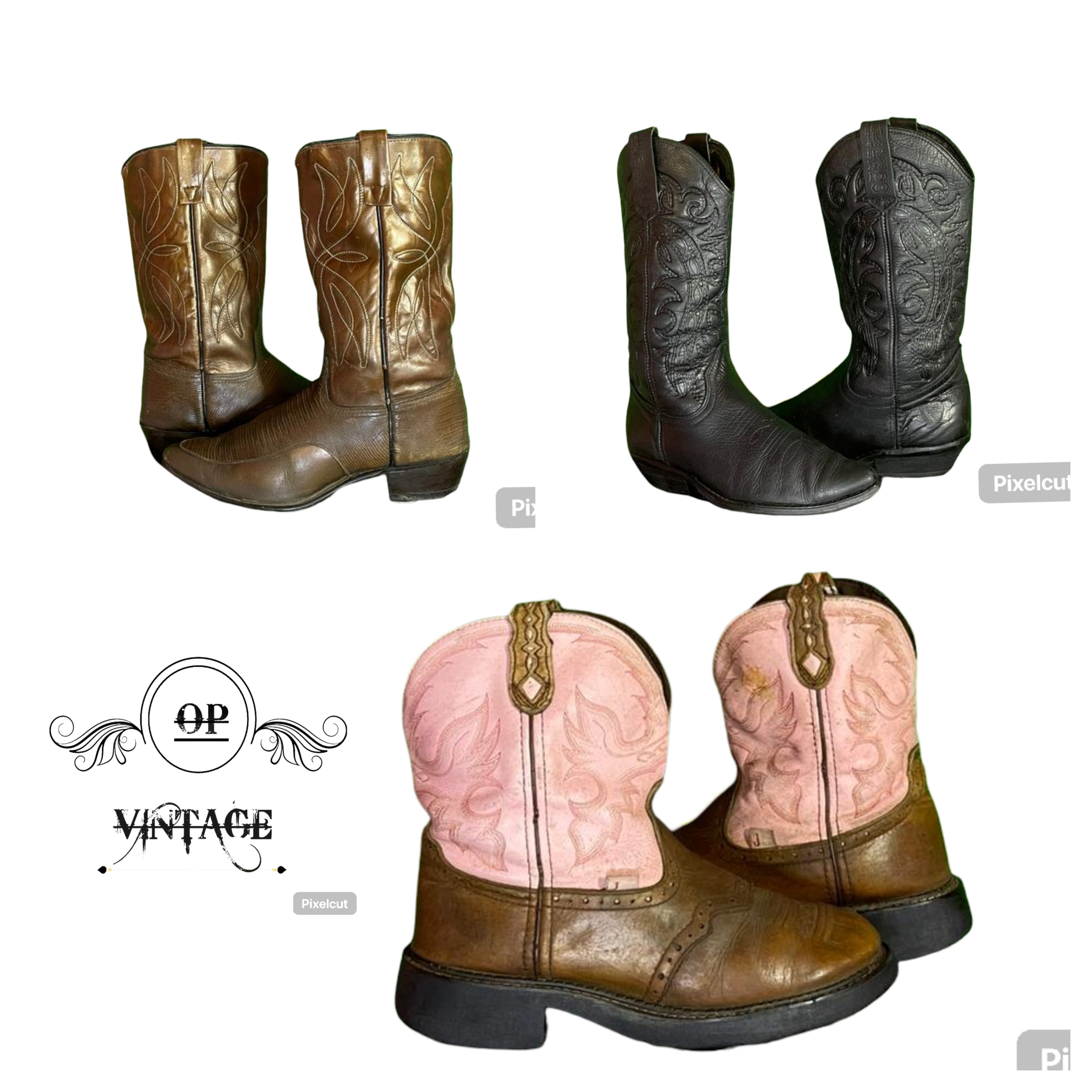 Op vintage 138 Best Quality Branded Cowboy Boots