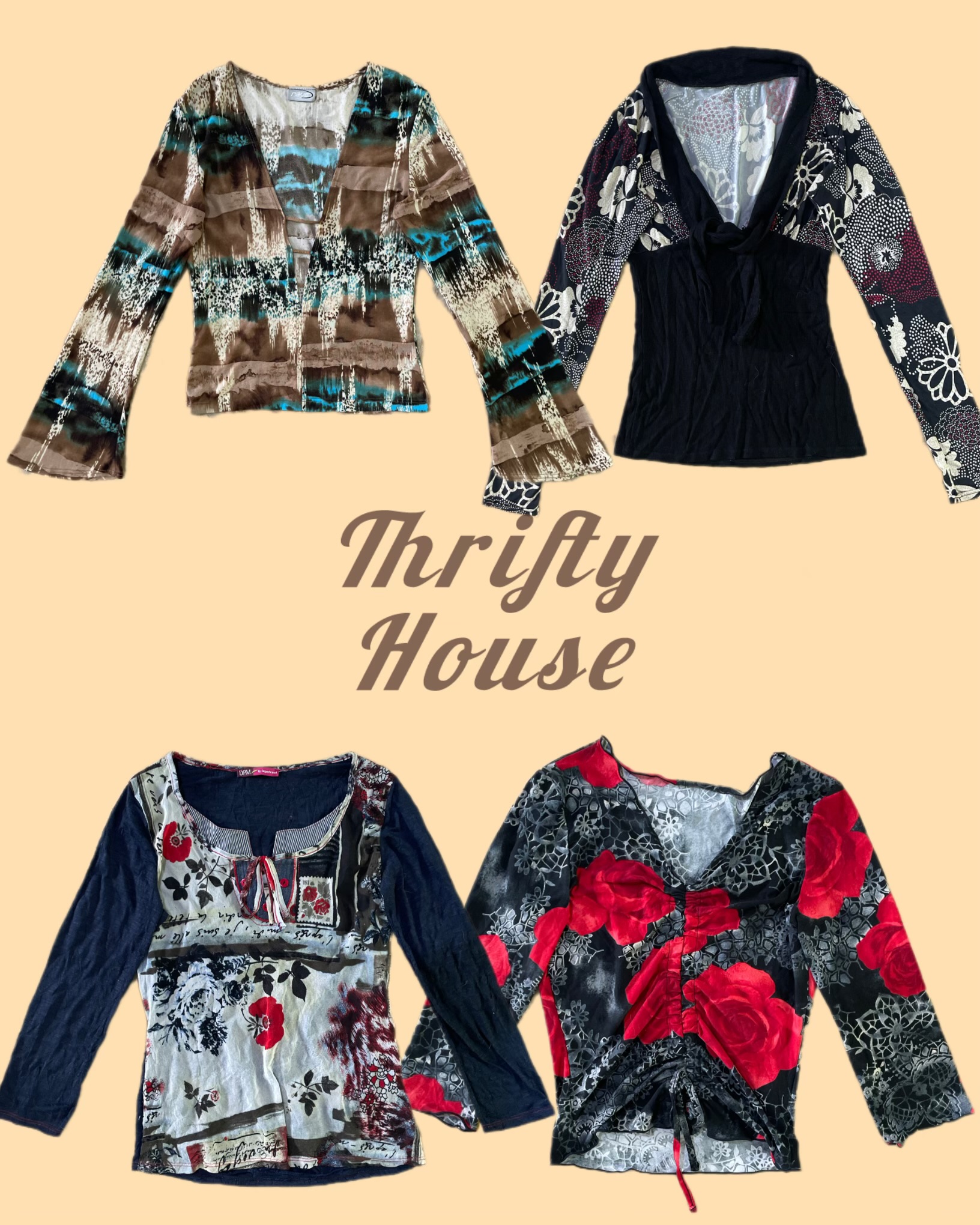 Retro 2000s Y2k Tops(TH/118)