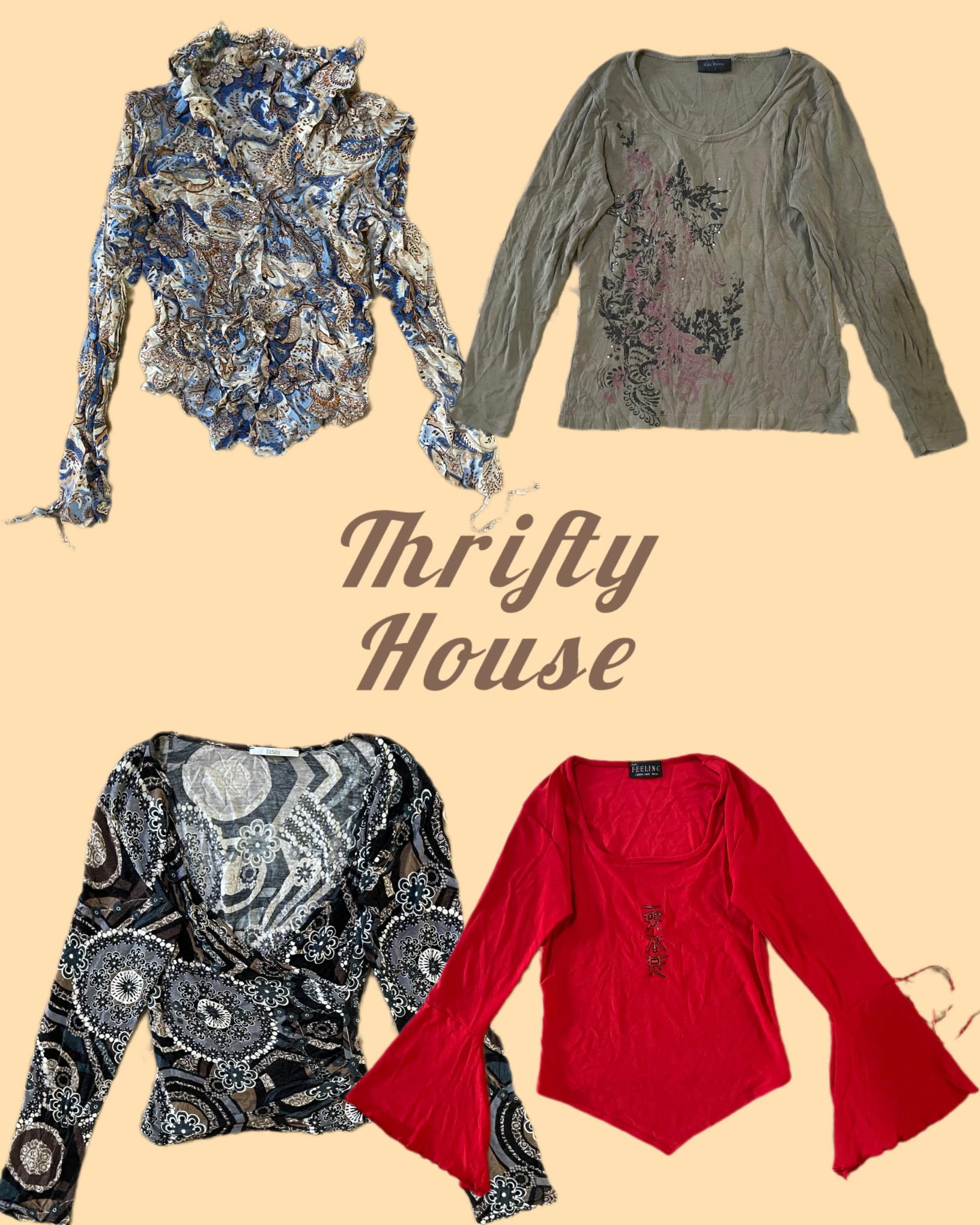 Y2k Eclectic Tops(TH/123)